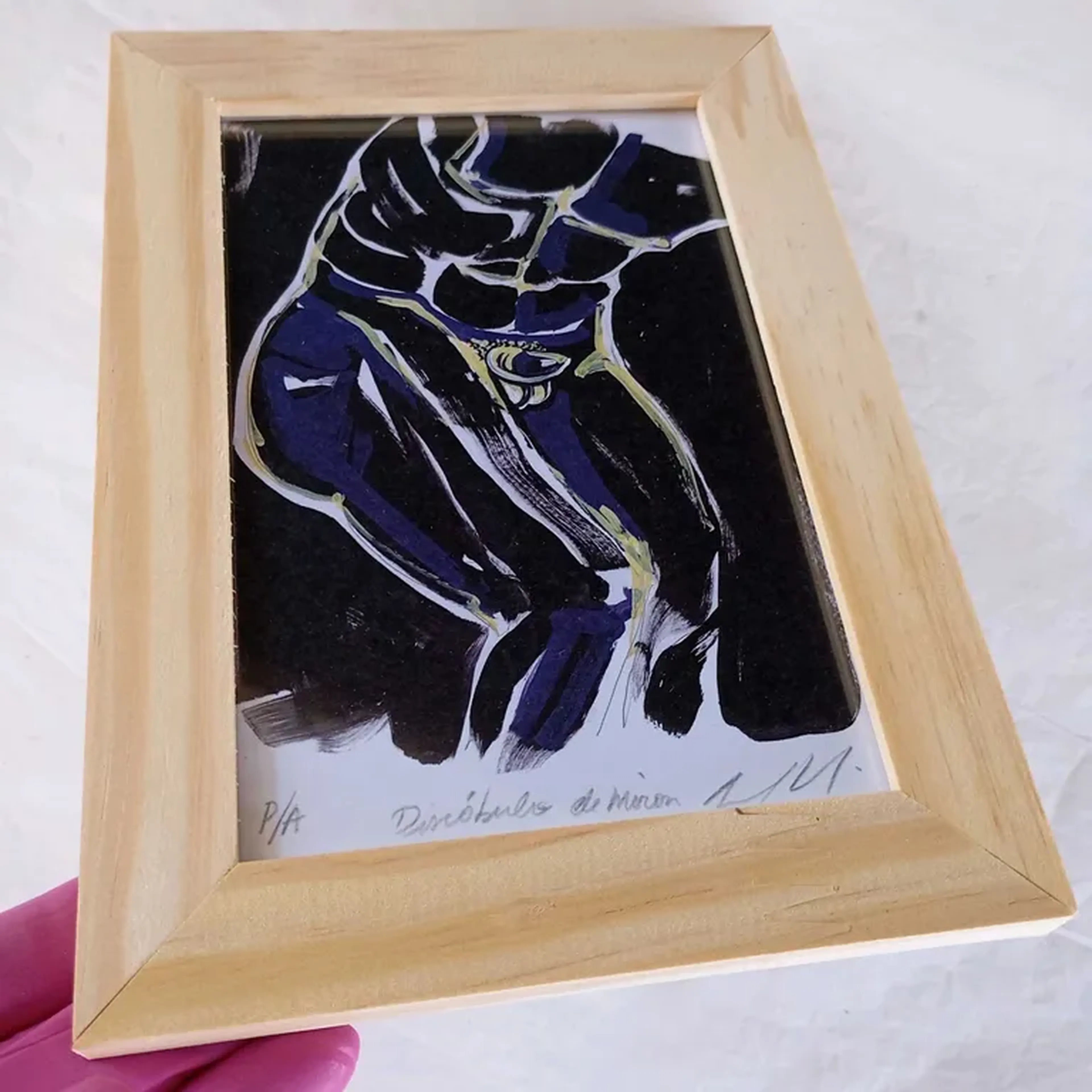 Para 5° C - Discóbolo de Míron - 10x15 cm moldura plana imagem