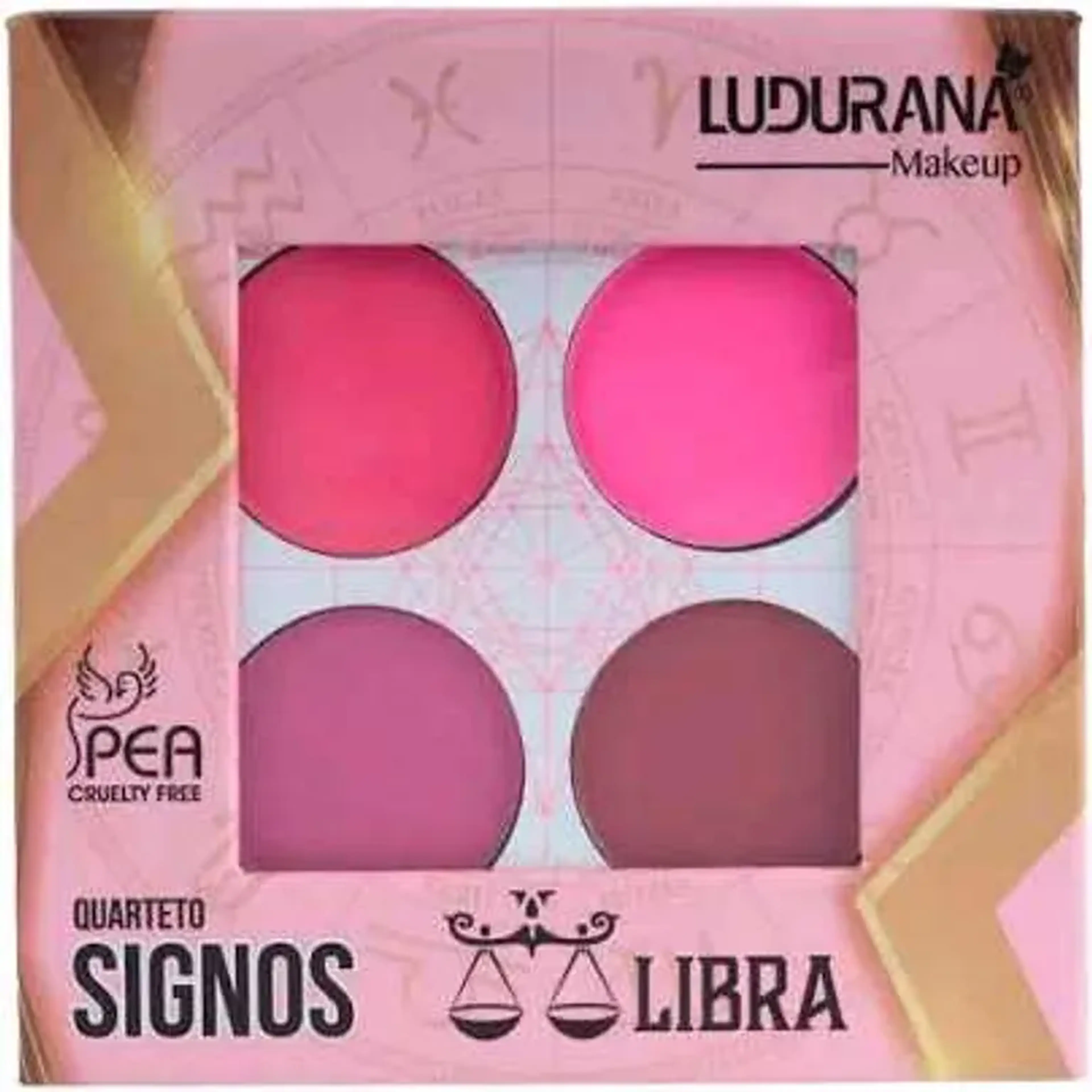 QUARTETO PALETA DE SOMBRA SIGNO LIBRA-LUDURANA imagem