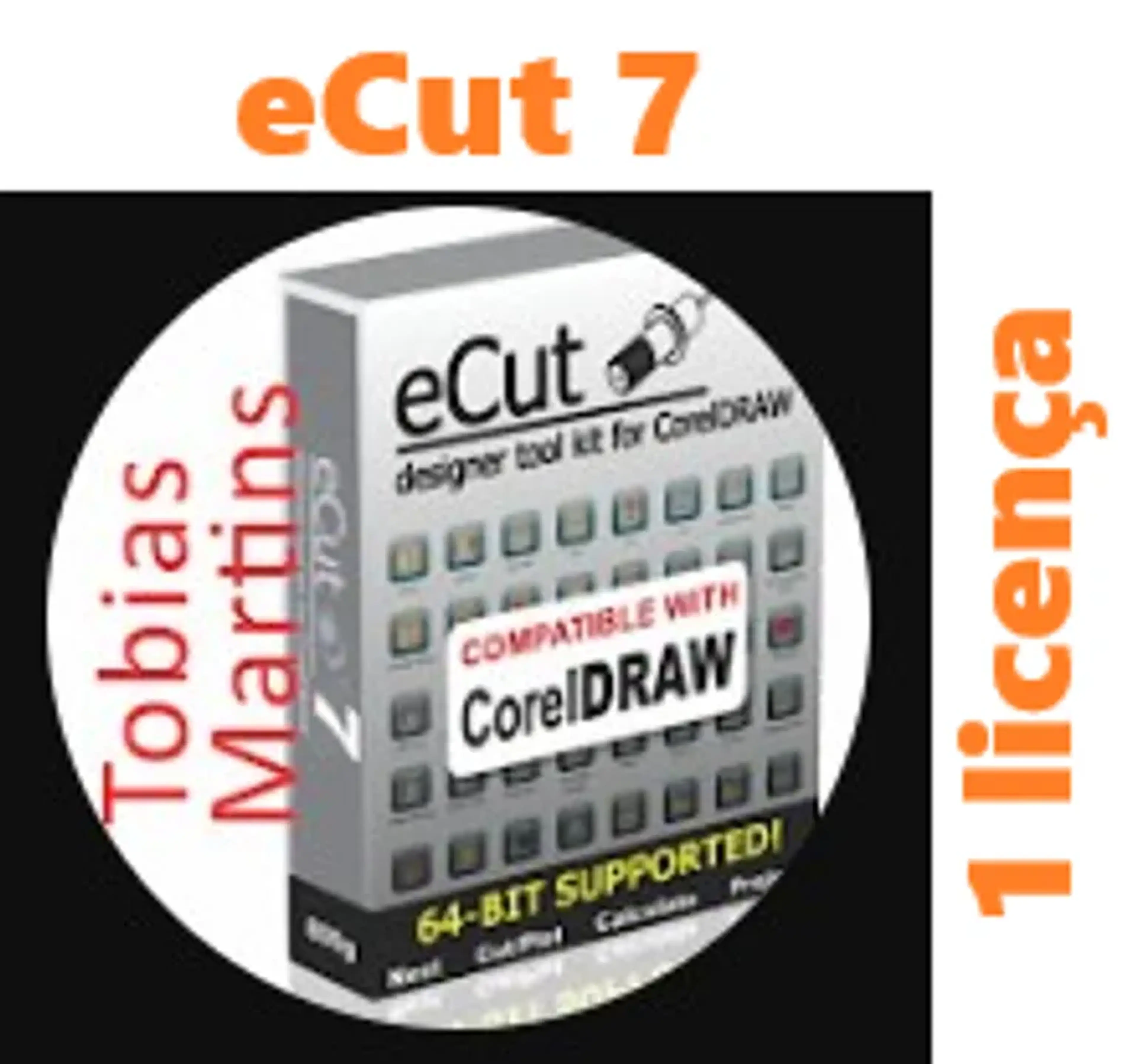 Ecut 7 CorelDraw - 1 licença imagem