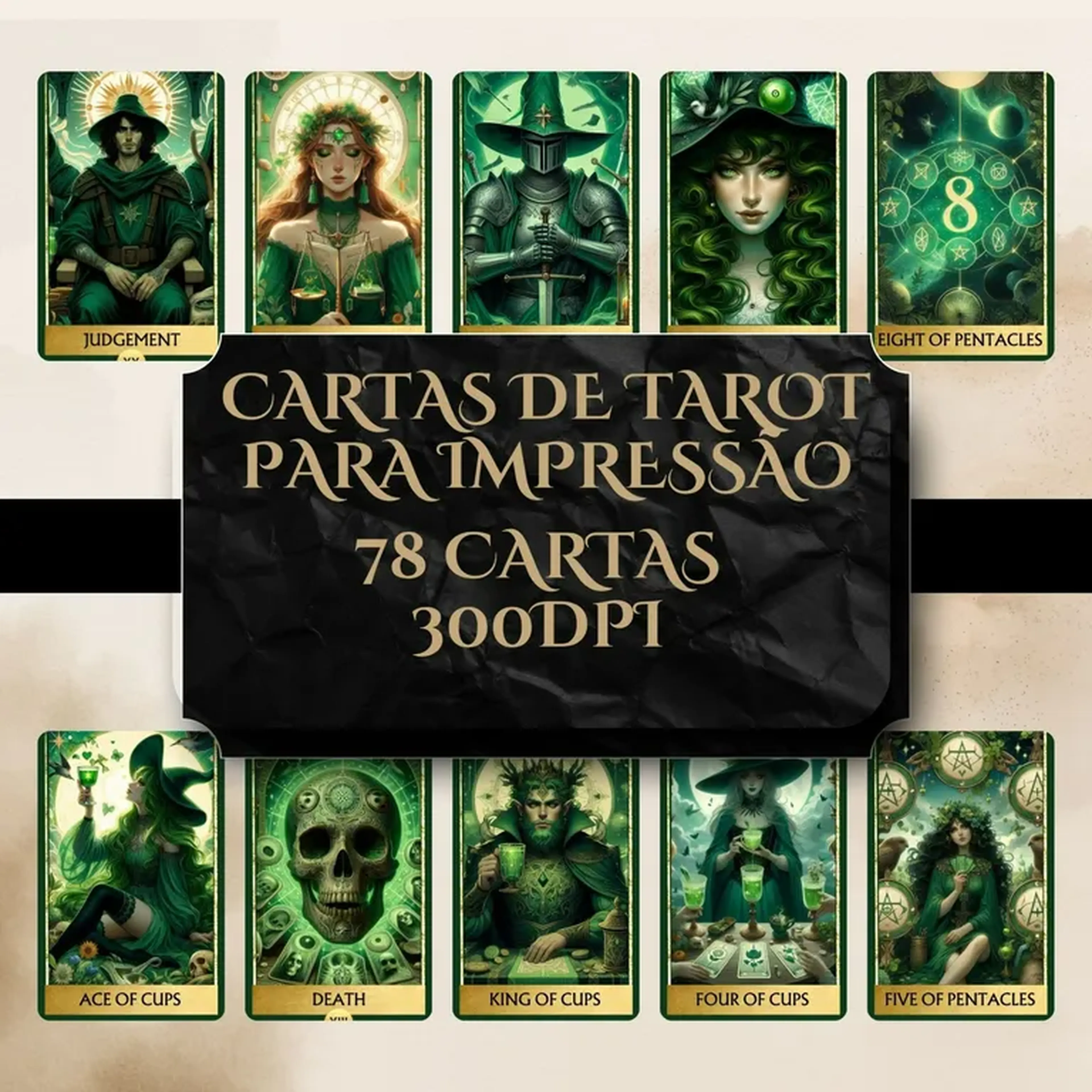 Deck de tarot Green imagem