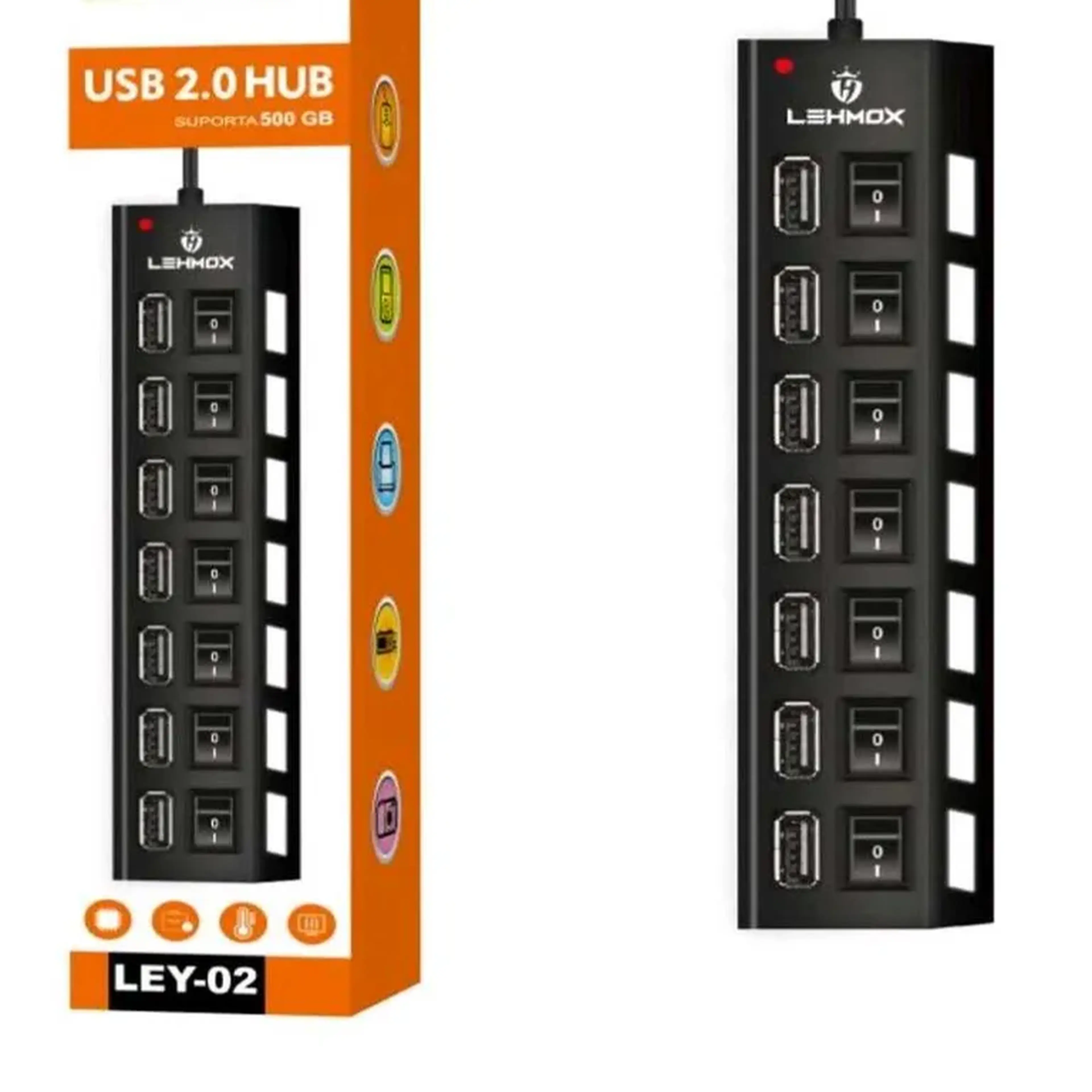 HUB USB 2.0 7 PORTAS imagem