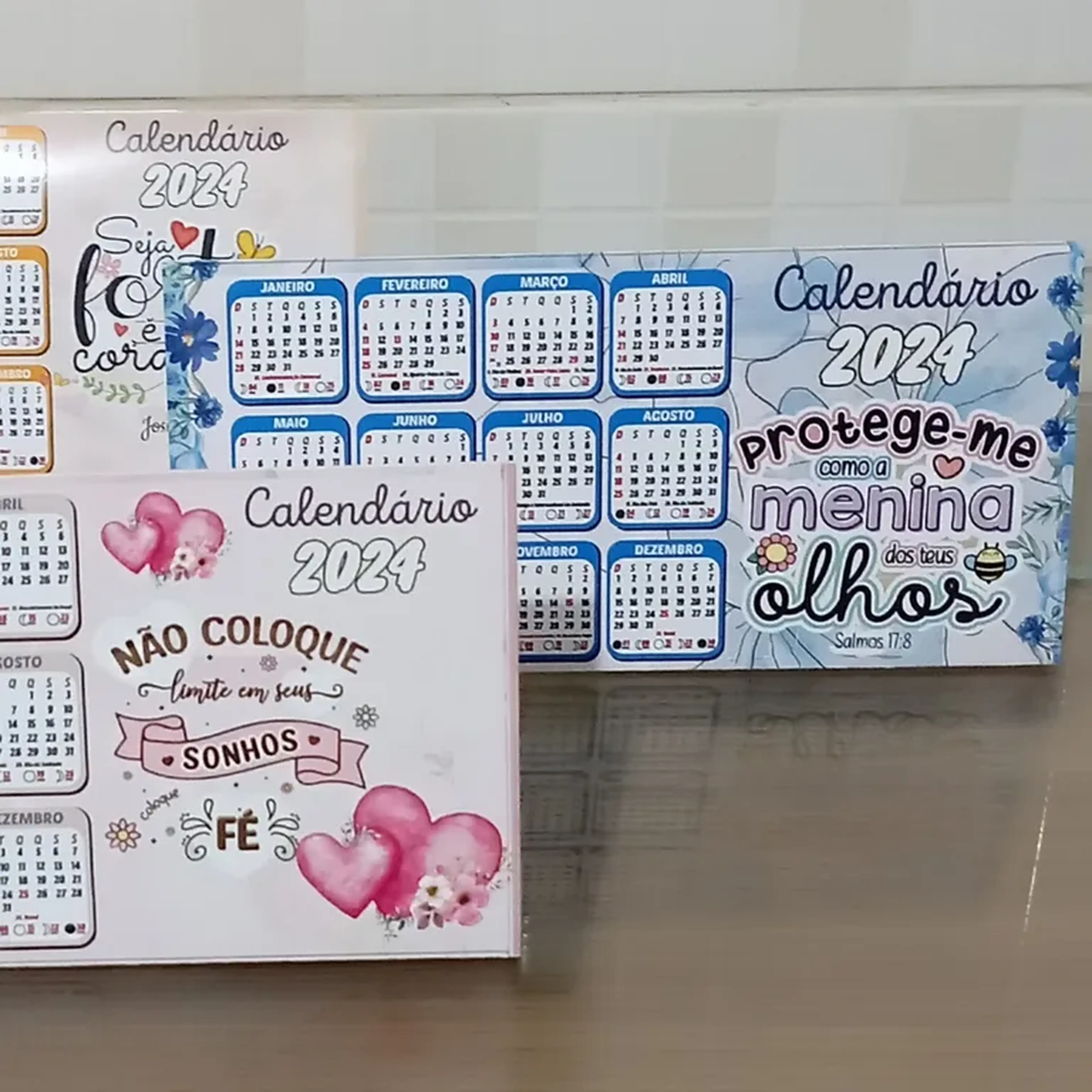CALENDÁRIO MESA KIT 10 UNIDADES imagem