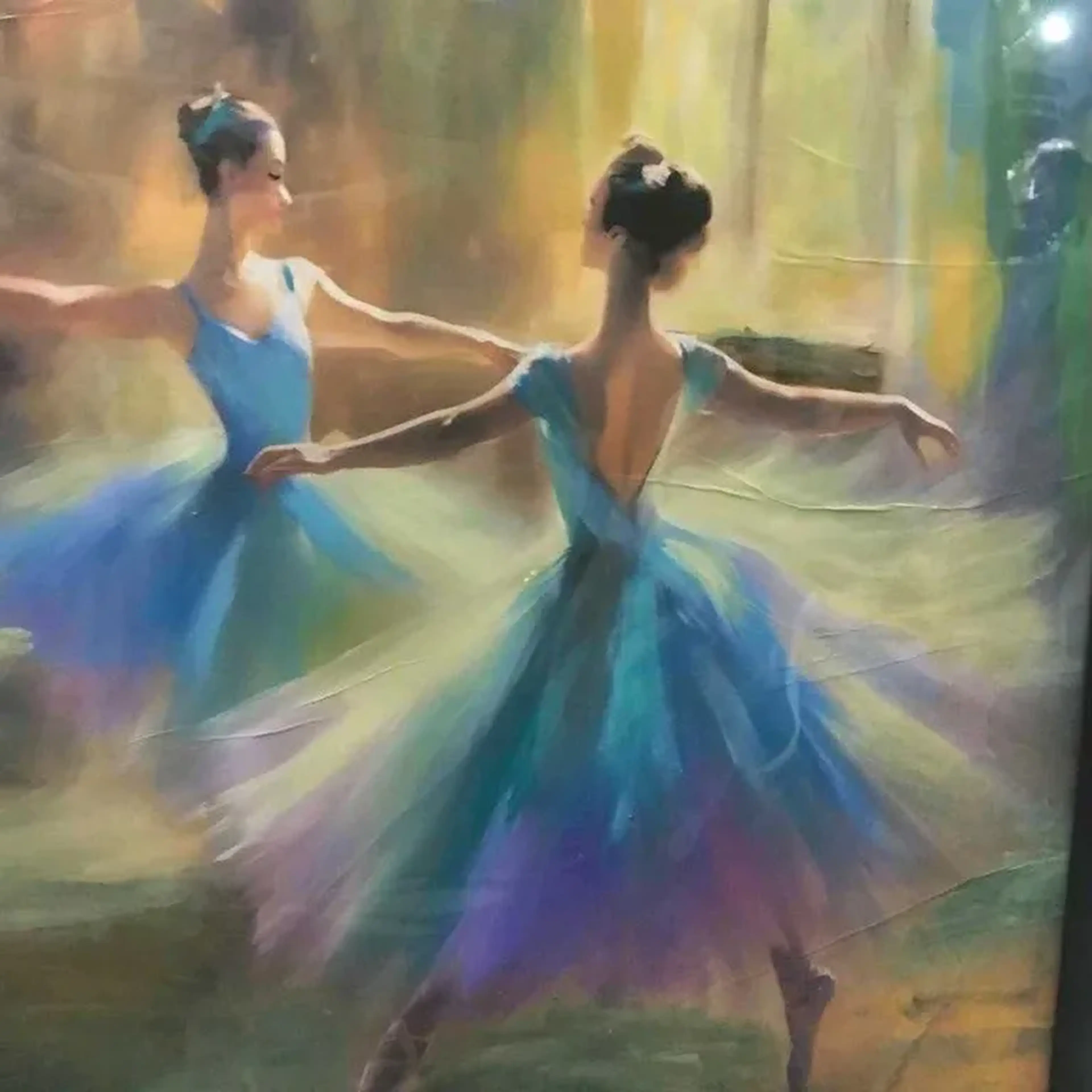 Qd Bailarina 40x60 Papel MDF imagem