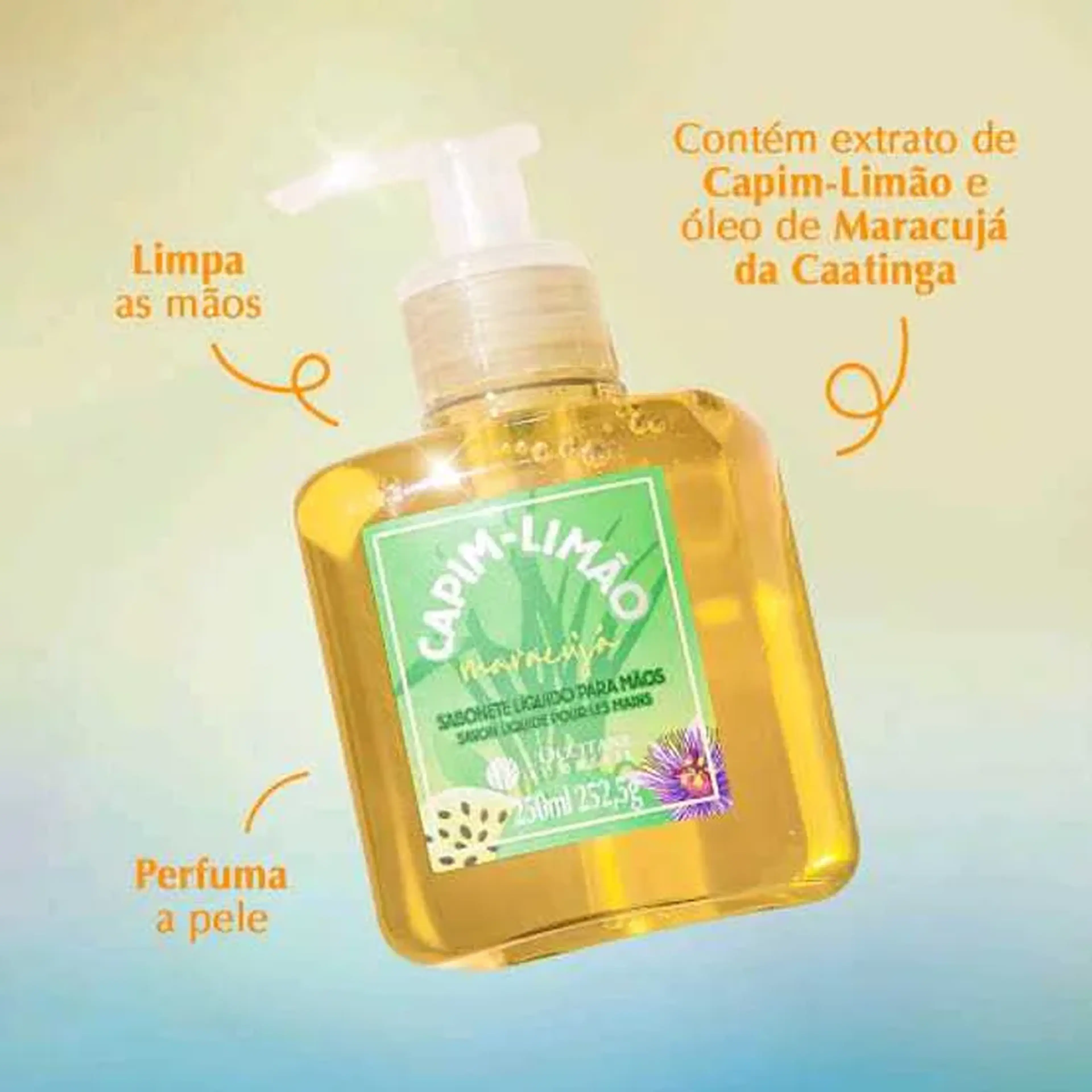Sabonete Líquido para Mãos Capim-Limão Maracujá imagem
