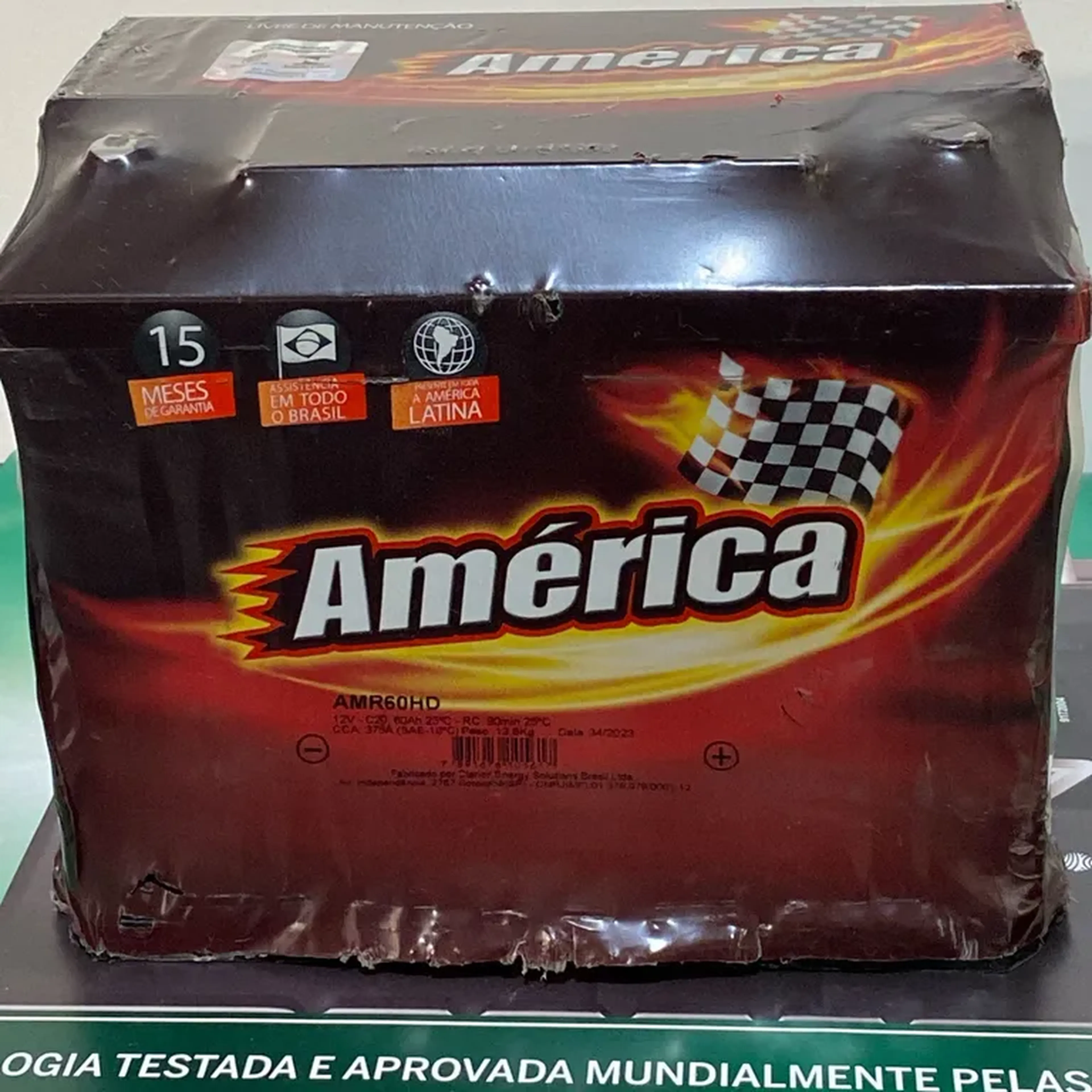 América 12v 60Ah 375A - Automotiva - Garantia 18 meses imagem