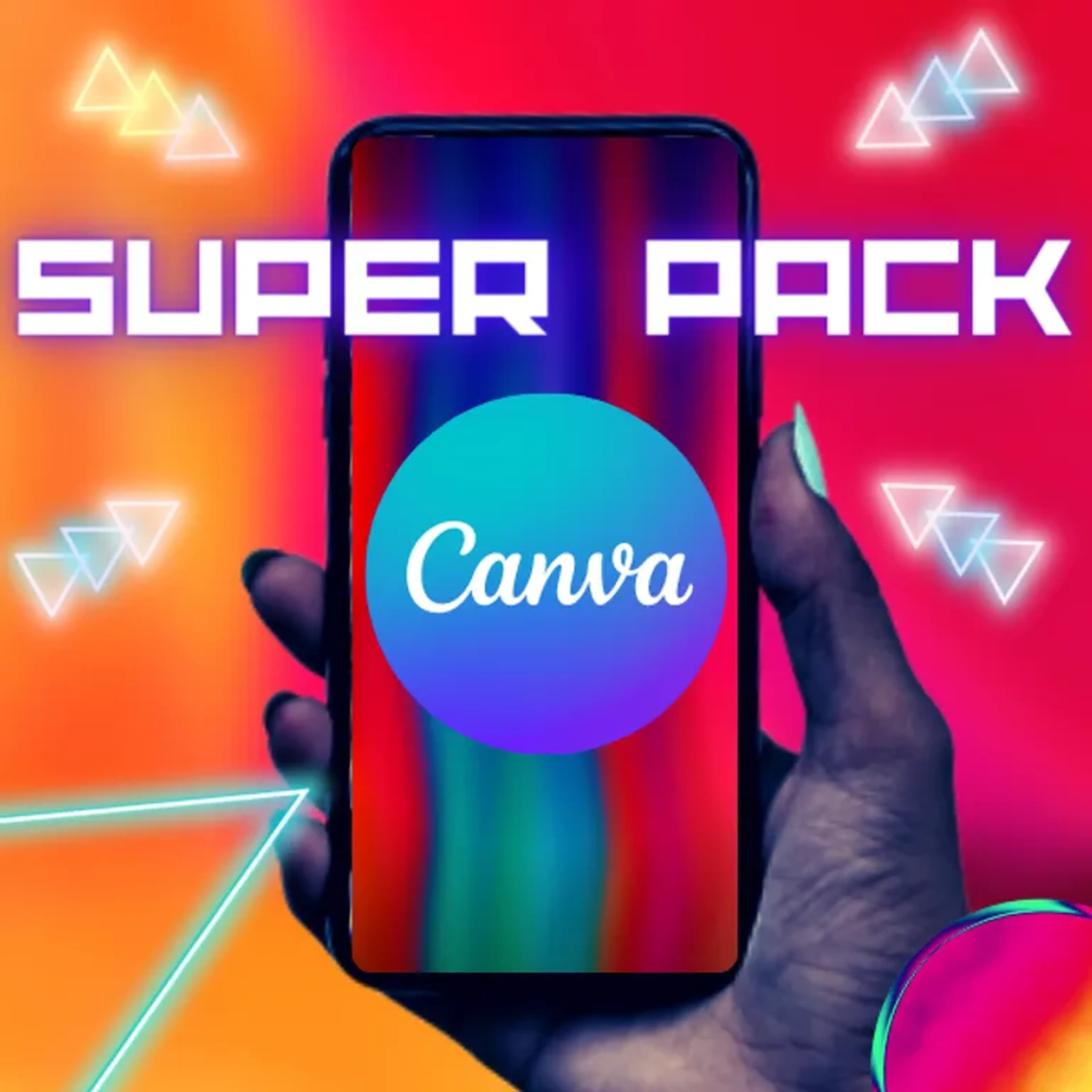 Super Pack imagens Editáveis Canva - Diversos temas imagem