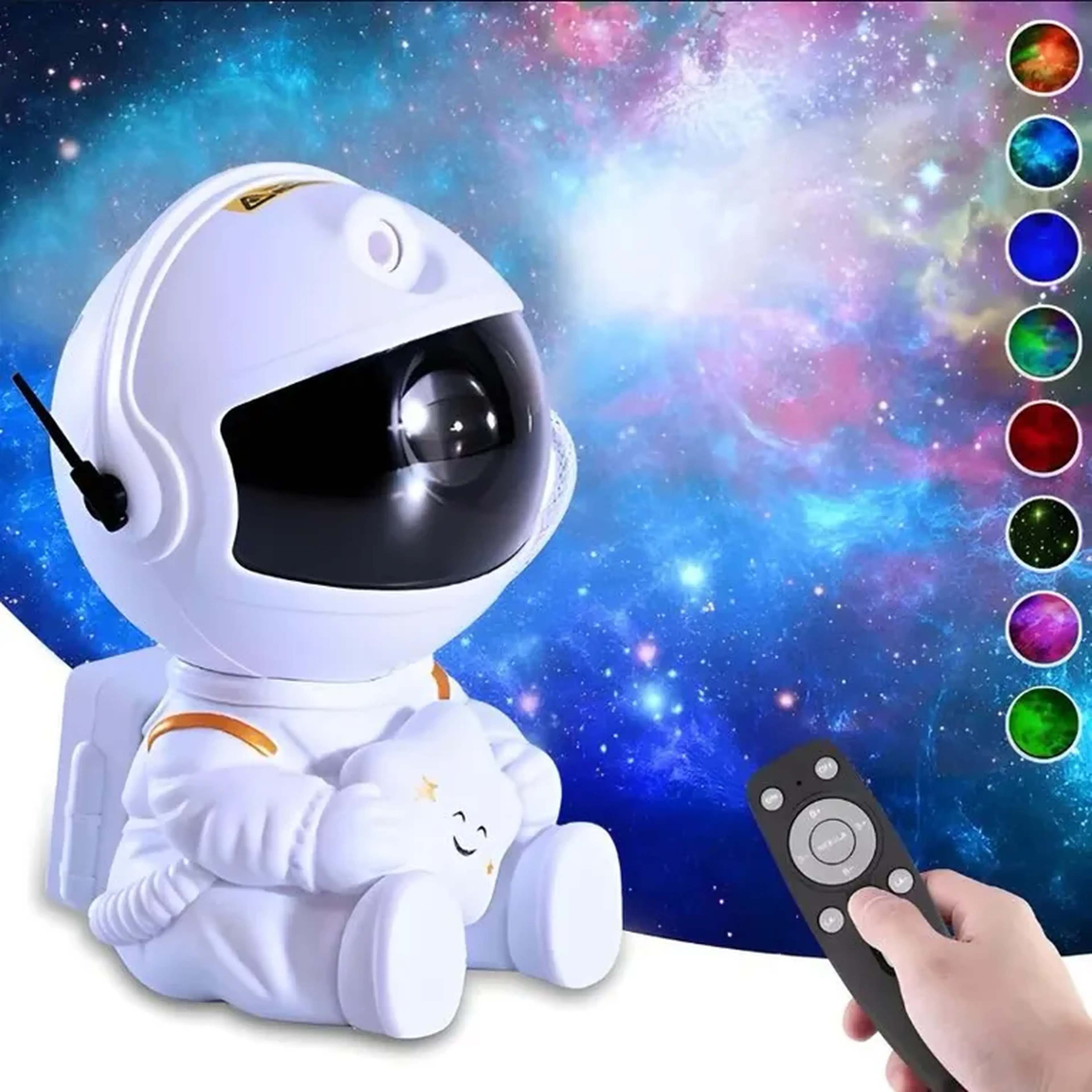 Mini astronauta projetor - Branco imagem