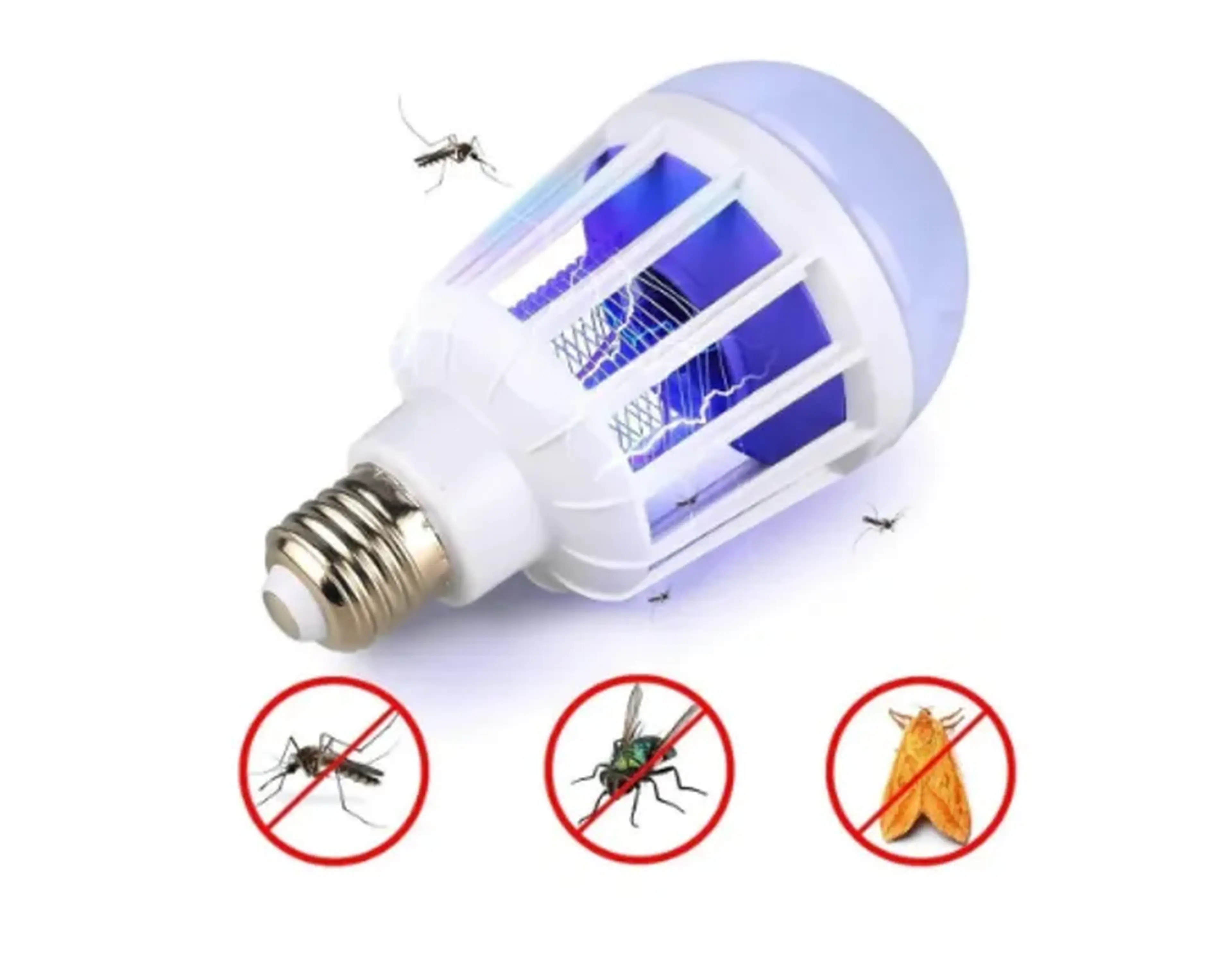 Lampada Luz Led 15 Watts Repelente Mata Mosquito P imagem