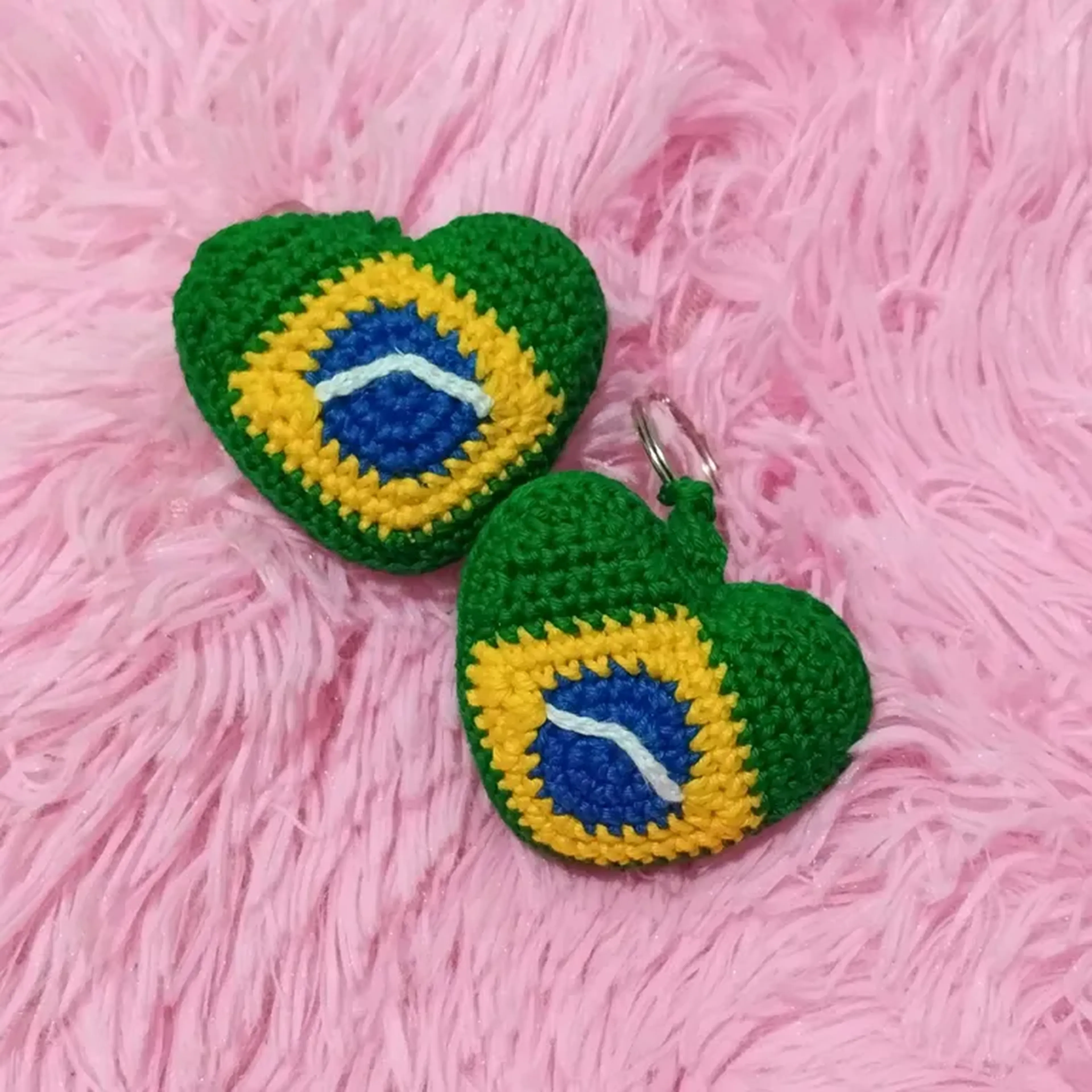Chaveiro Coração do Brasil imagem