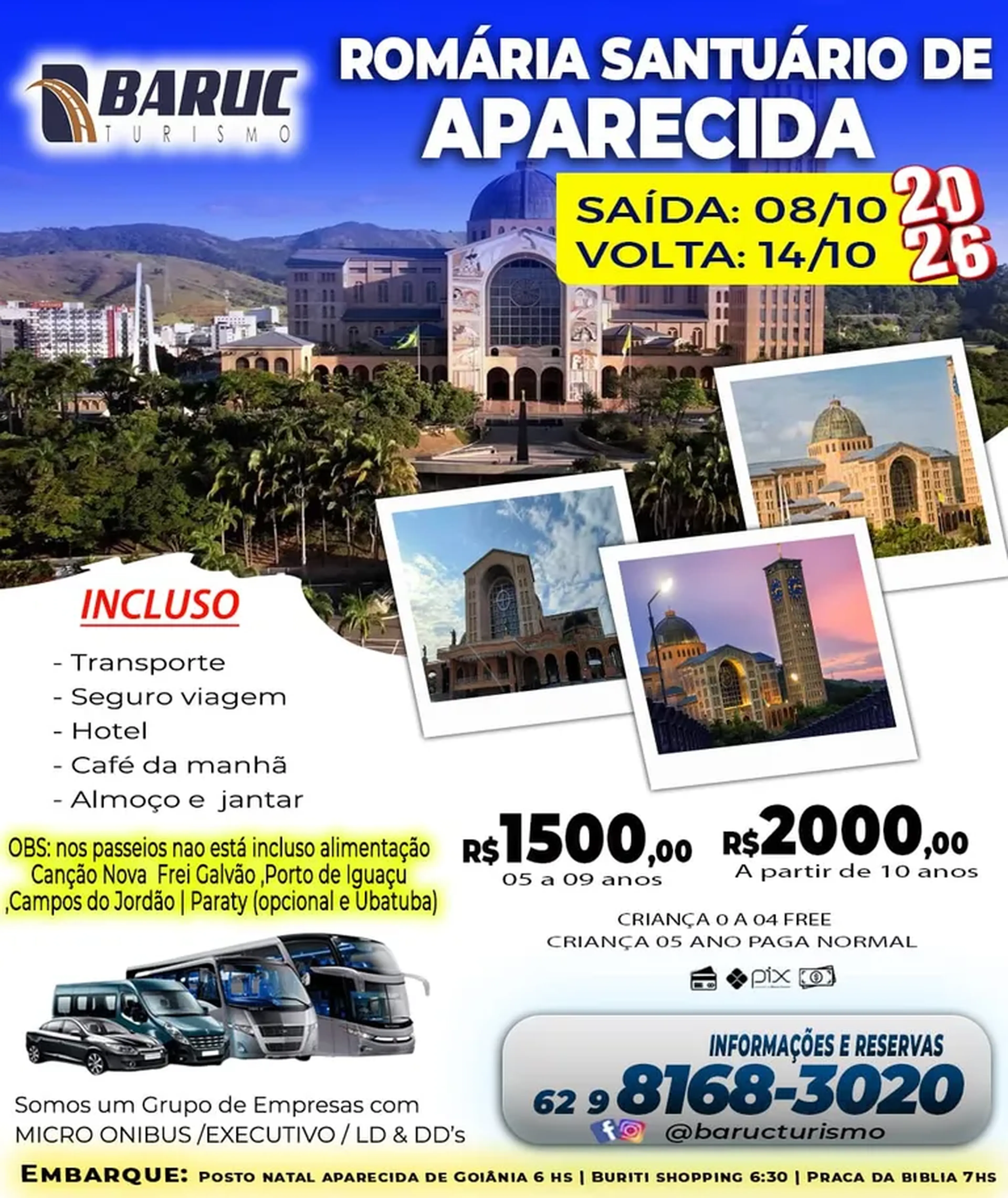 Romaria Santuário de Aparecida Quarto Quadruplo imagem