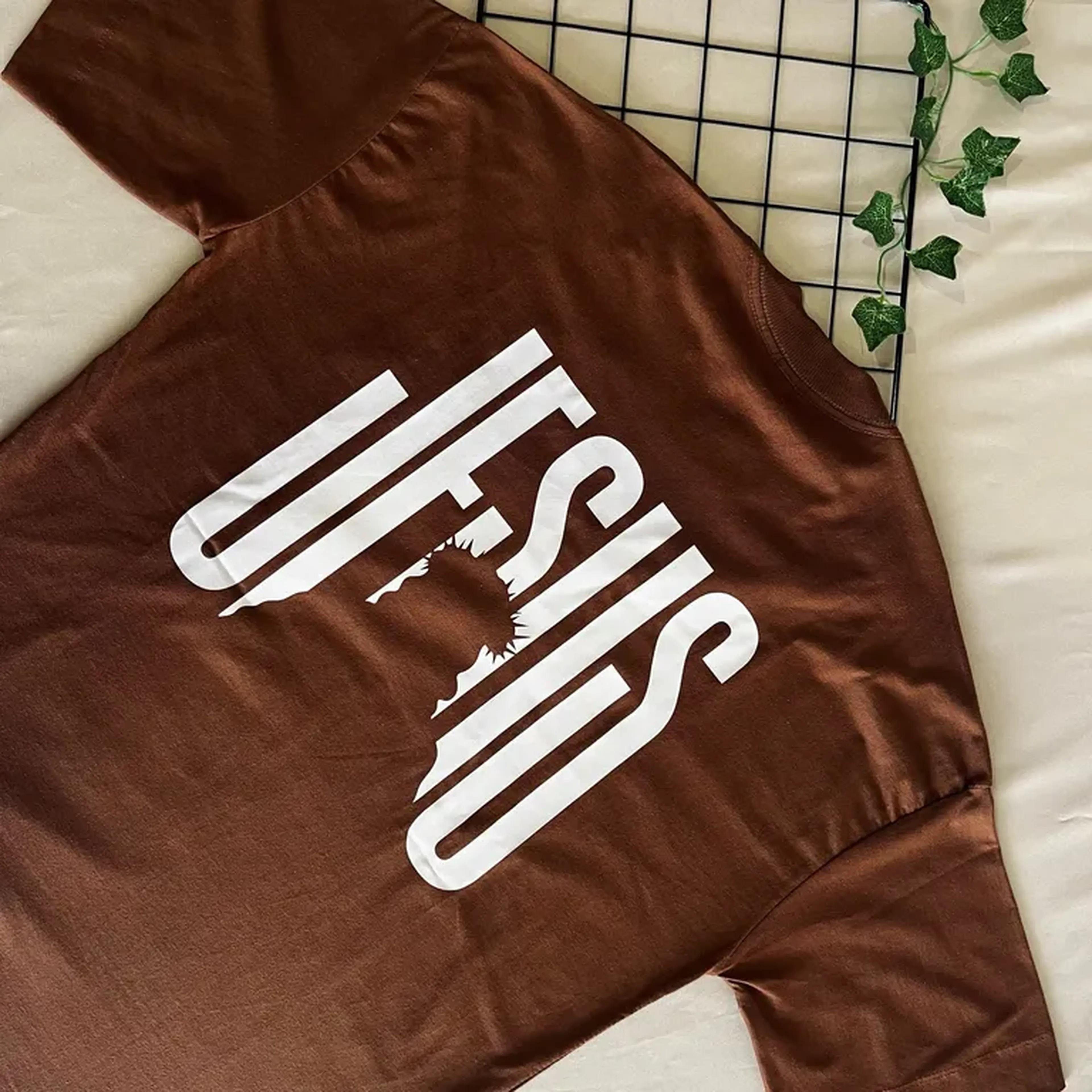 oversized unissex Jesus Coroa de espinhos imagem