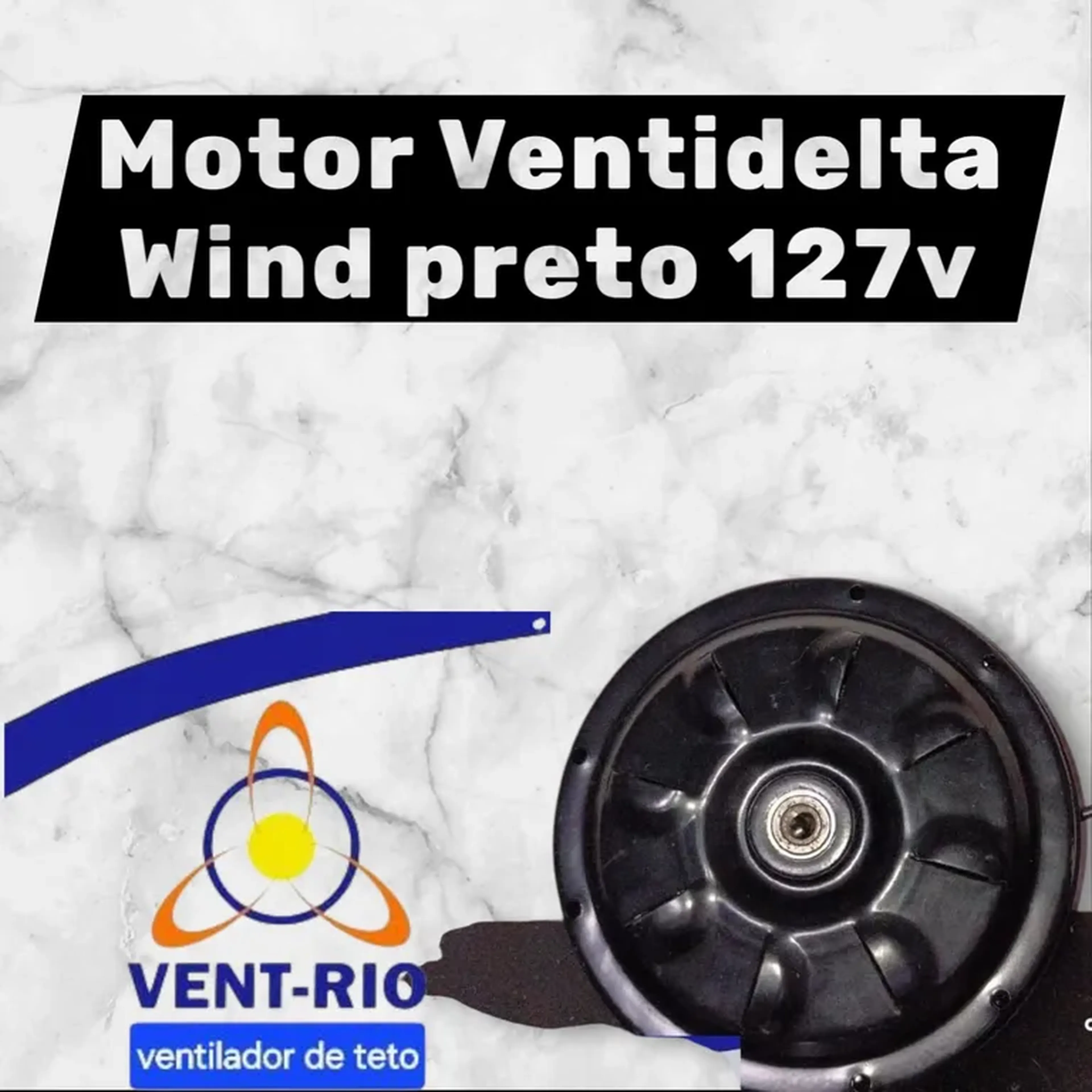 Motor Ventidelta Wind preto 127v imagem