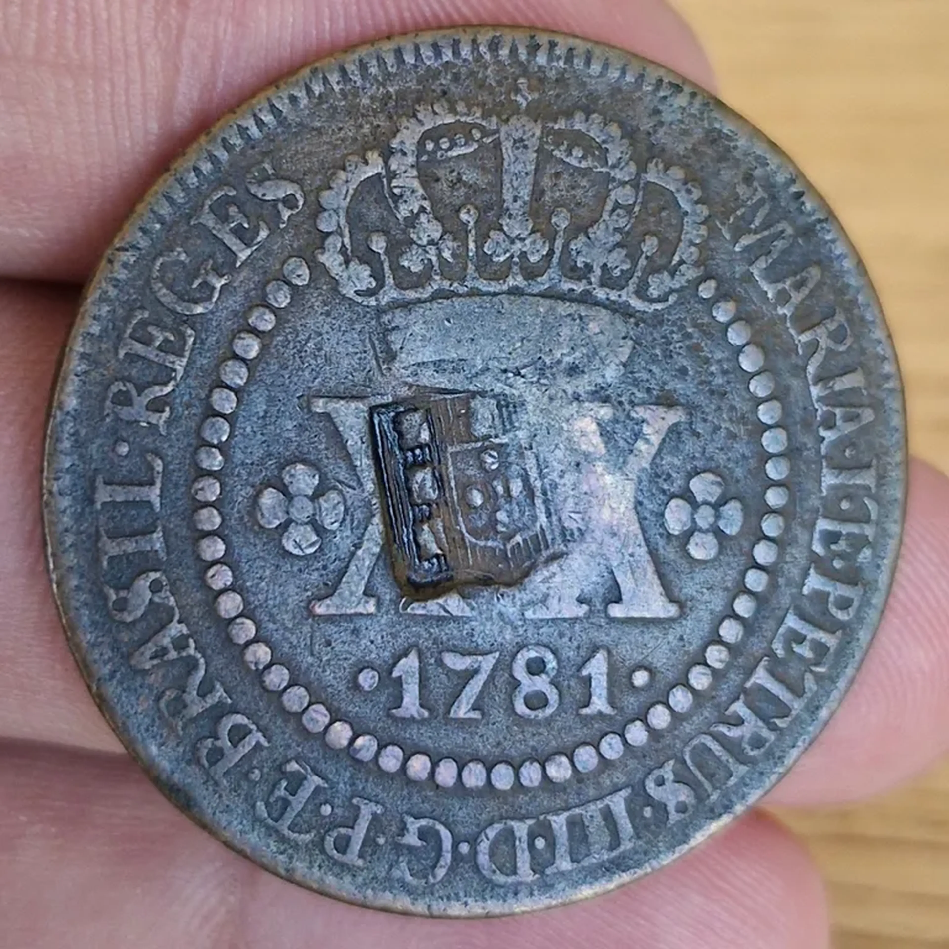 XX Réis - 1781 Com Escudete - Frete Grátis imagem