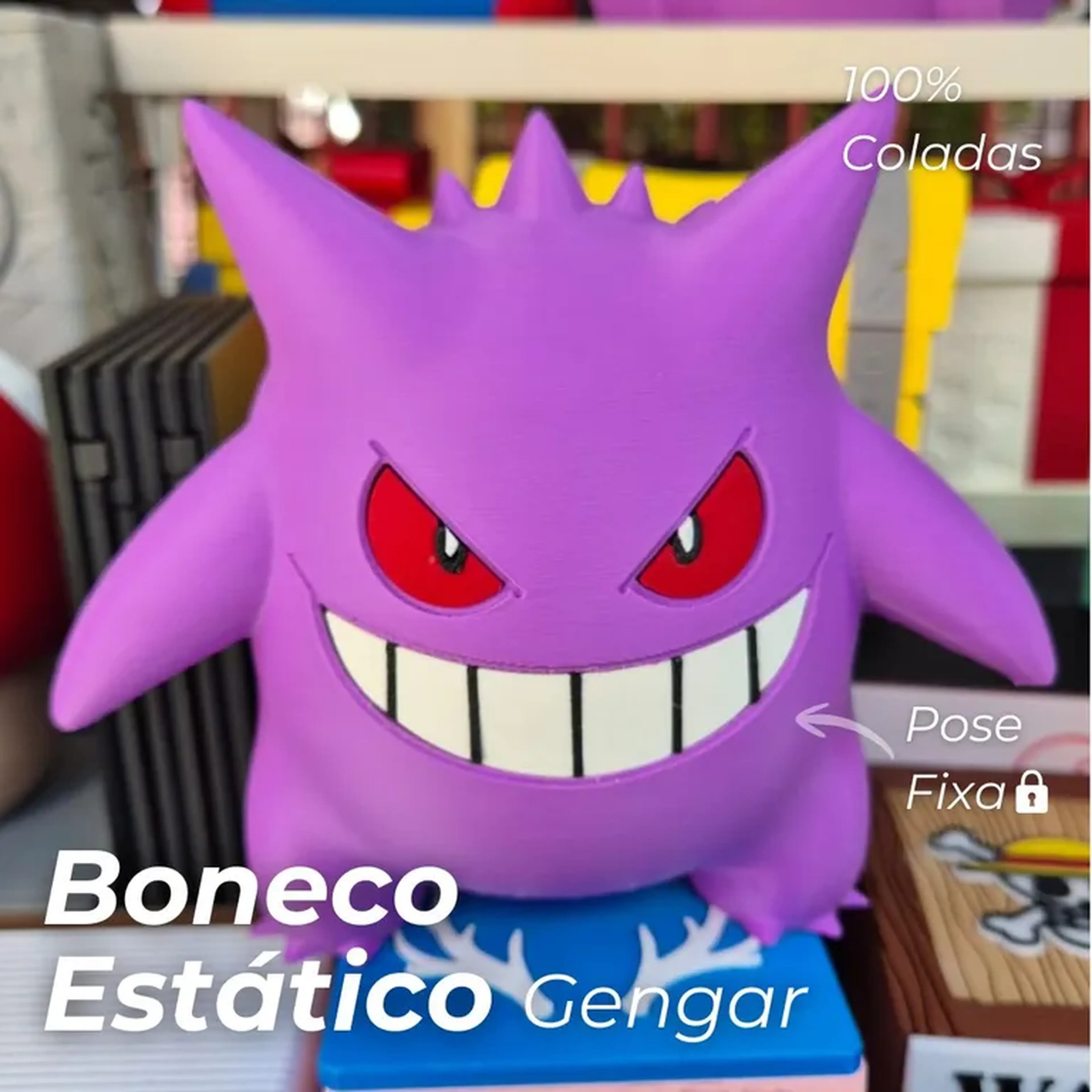 Boneco Gengar Pokémon imagem