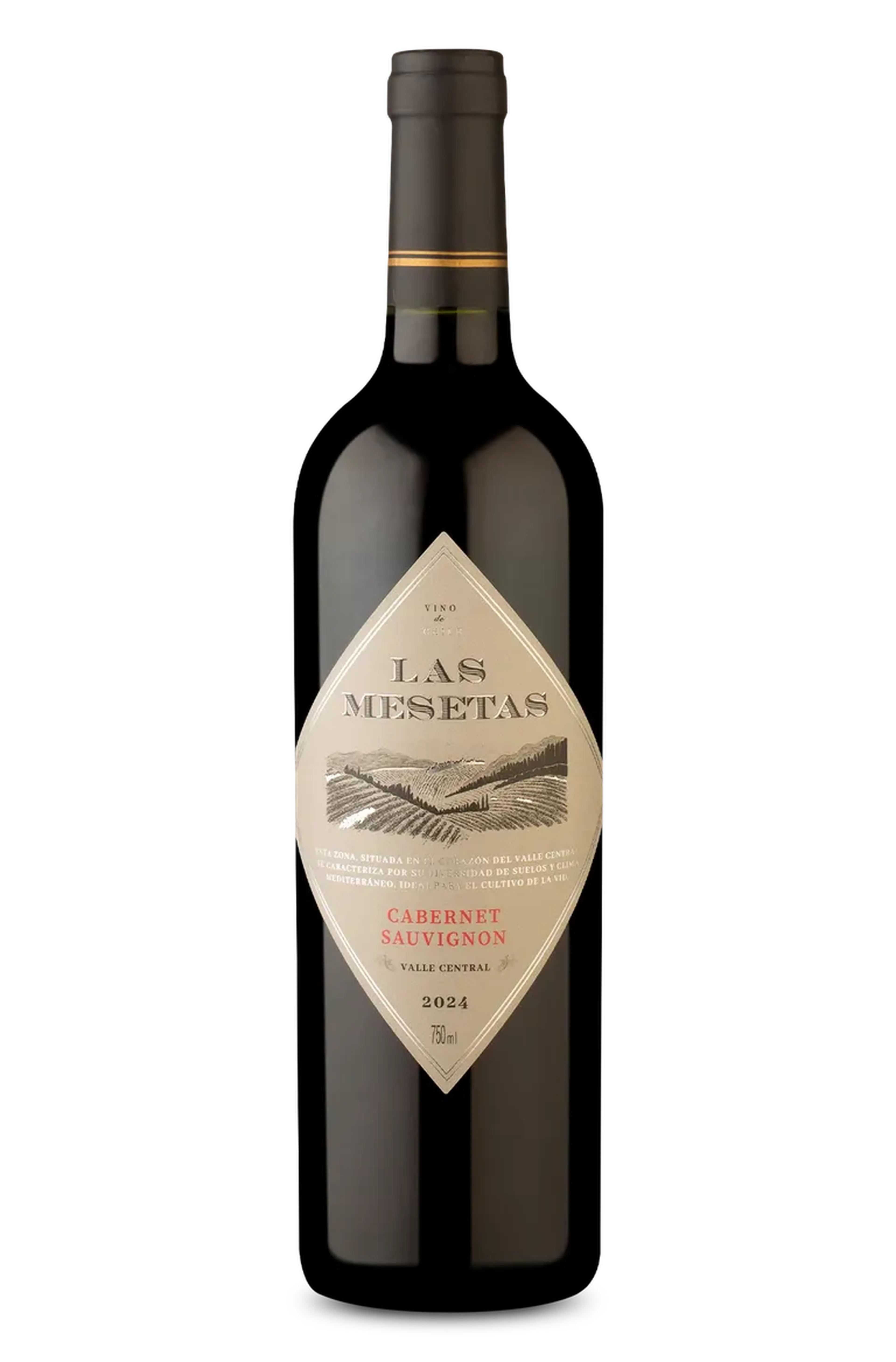 Las Mesetas D.O. Valle Central Cabernet Sauvignon 2024 Chile imagem