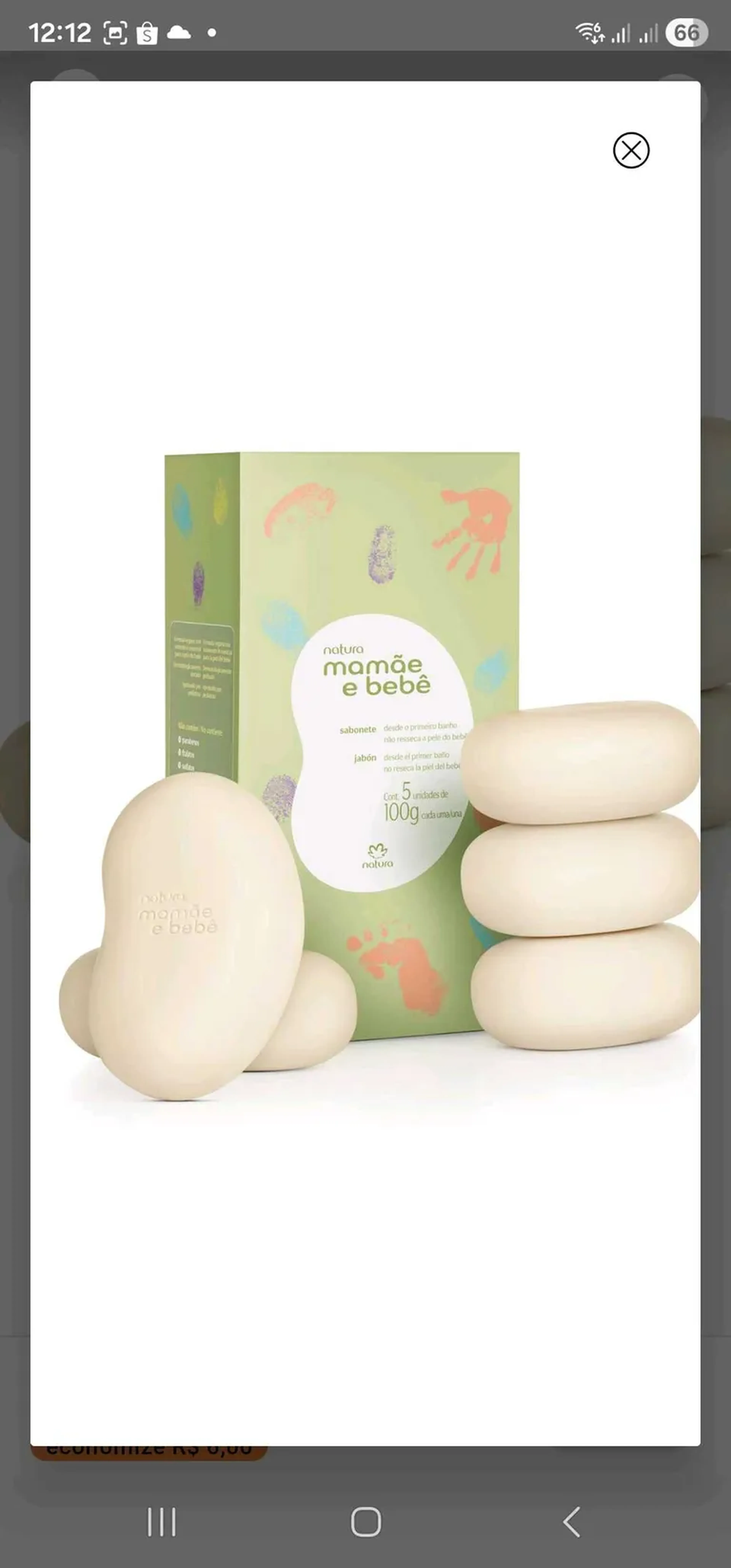 Sabonete Mamãe e Bebê Cx C 5 Unidades - 92795 imagem