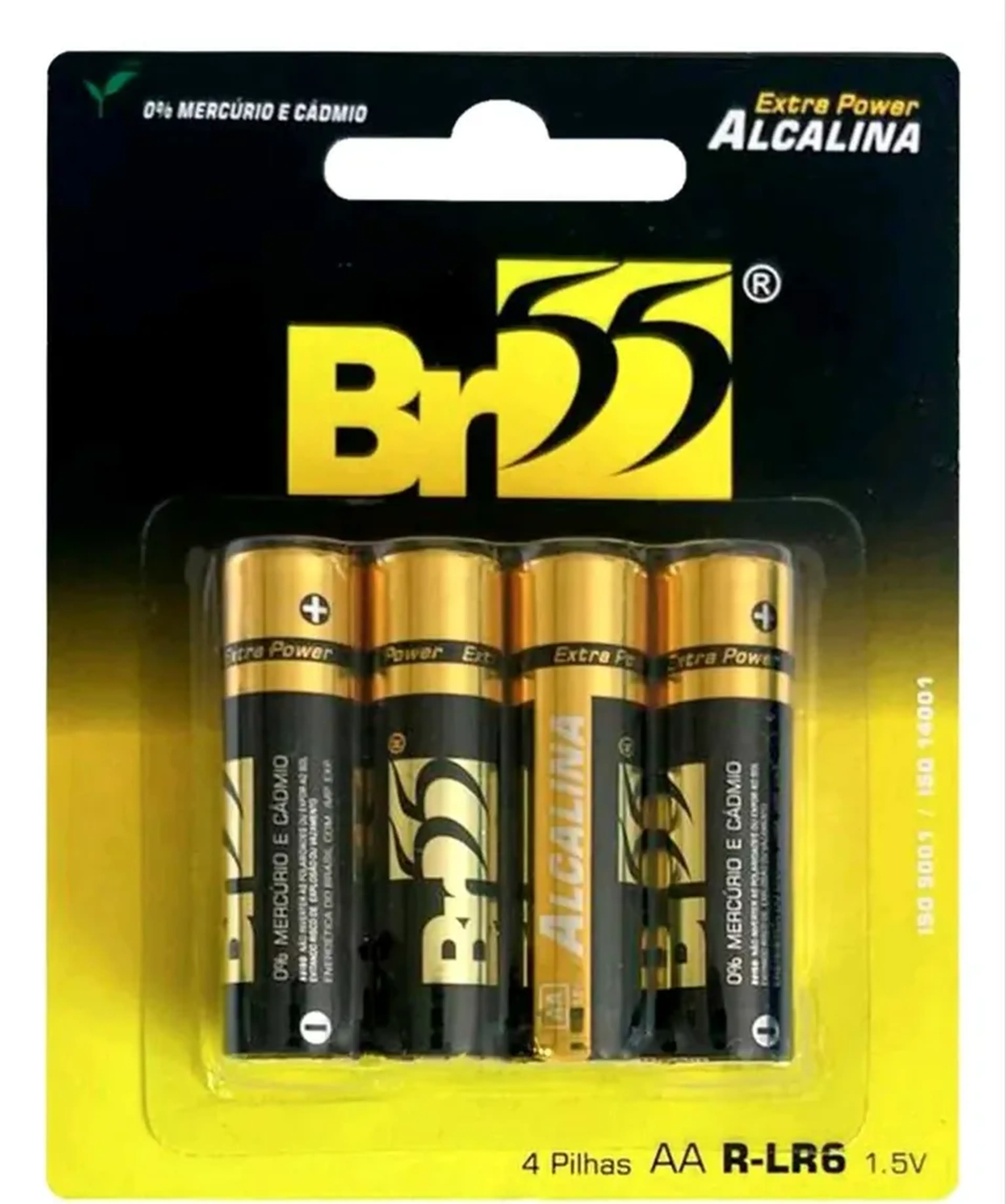 Pilhas Alcalinas c 4 AA R-LR6 1.5 V imagem