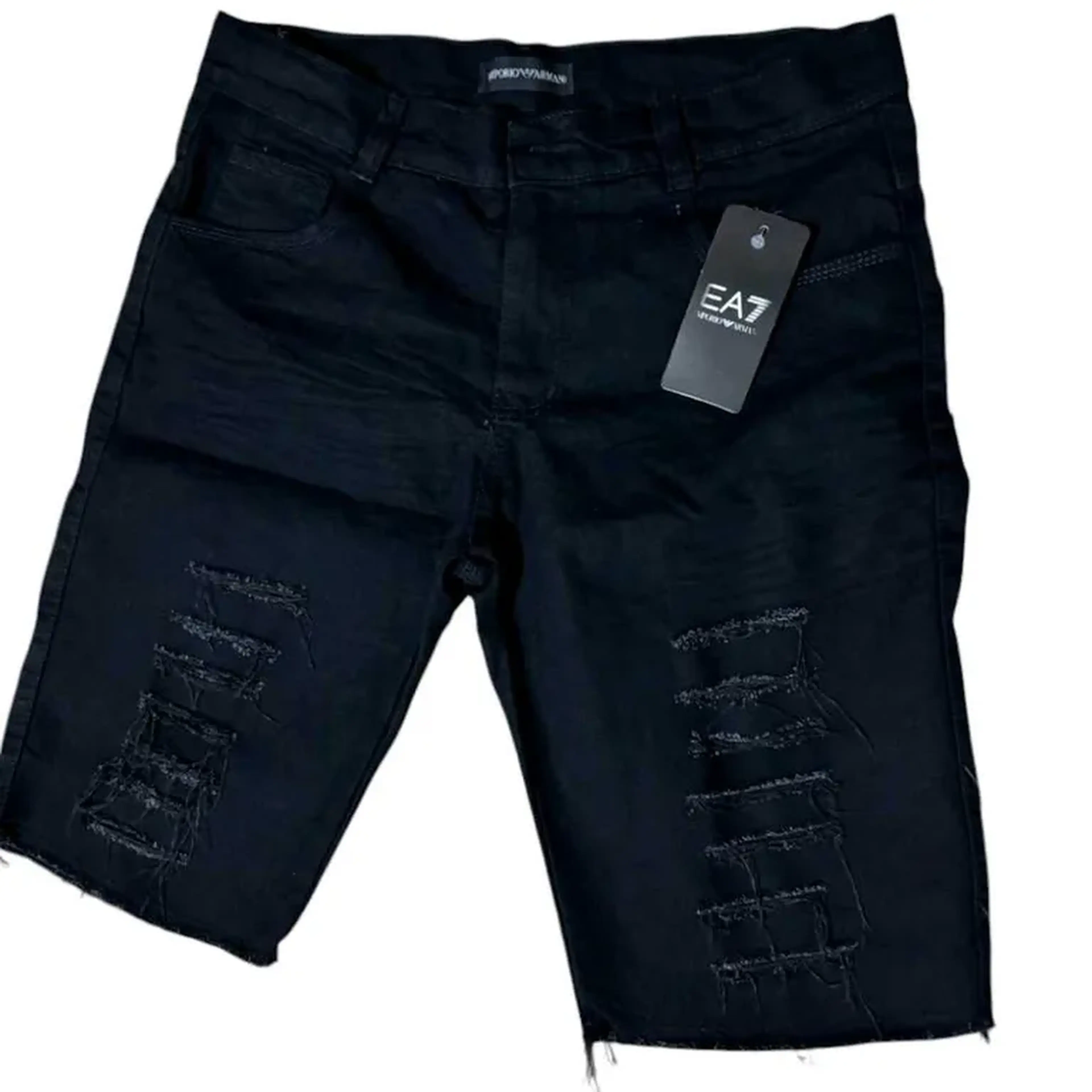 Bermuda Jeans Rasgado imagem