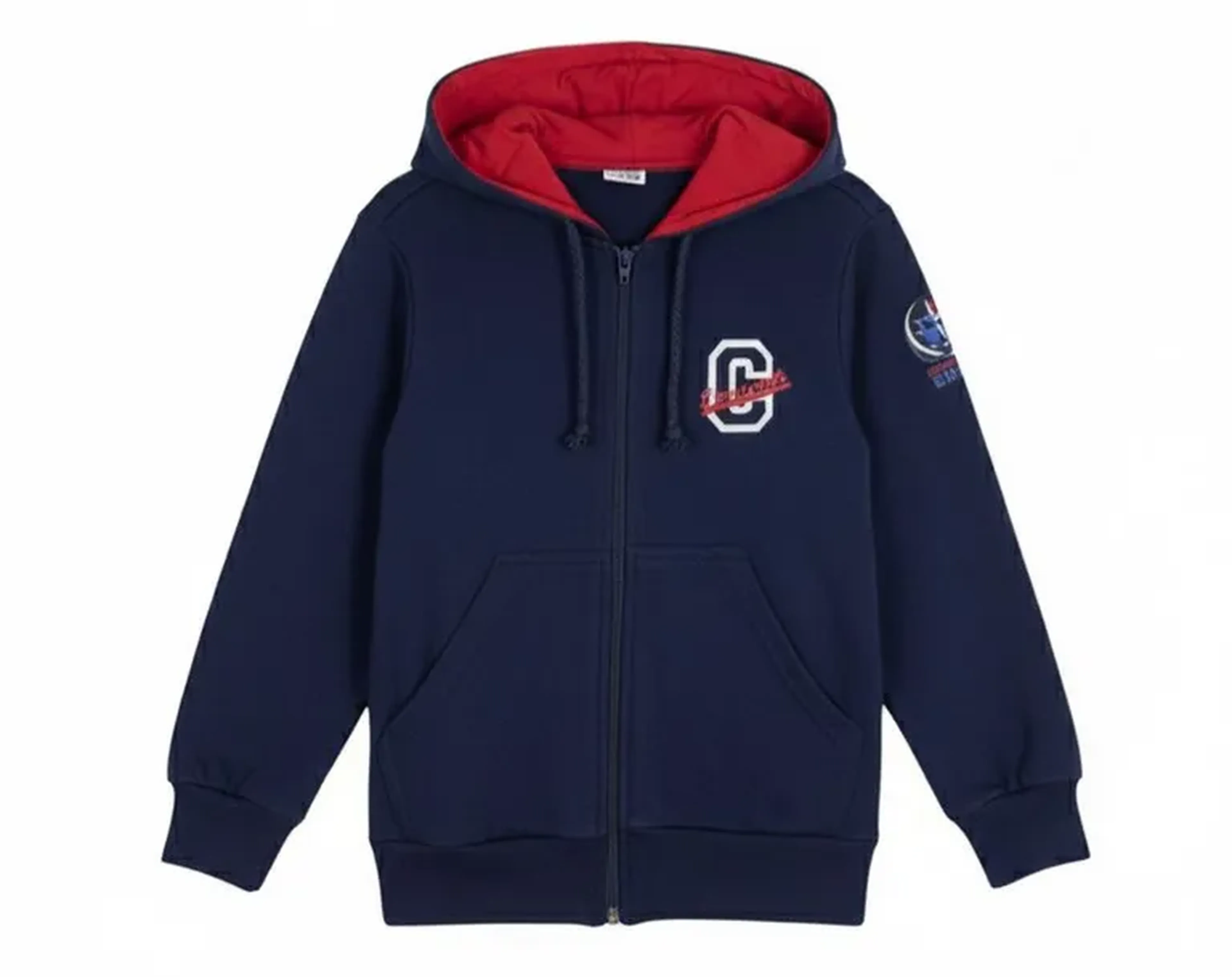 Blusão Helanca Aberto c capuz estampado Emunah imagem