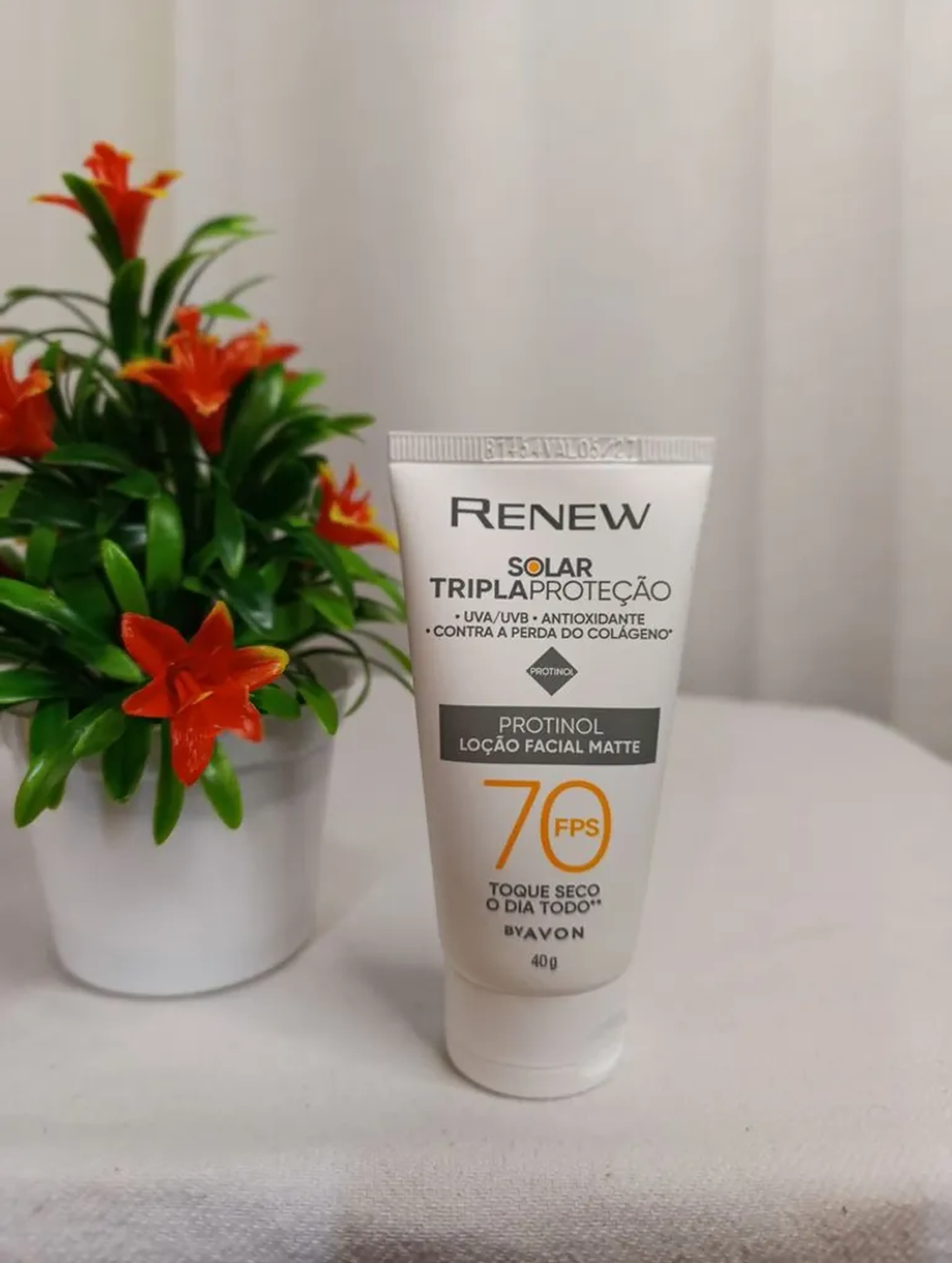Protetor Solar Renew FPS70 Com Protinol 40g imagem