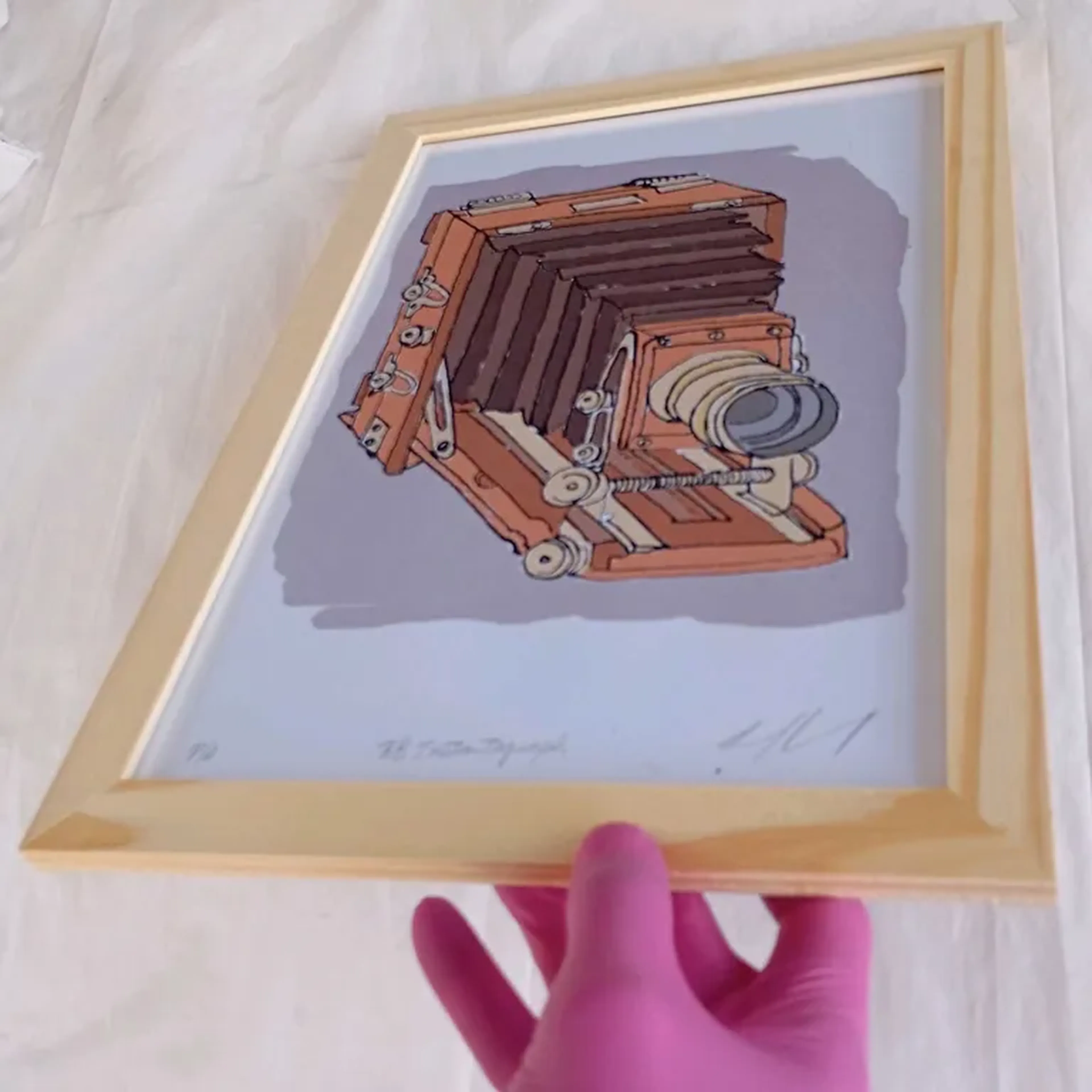 We Love Cameras - Lancaster - 21x30 cm moldura plana imagem