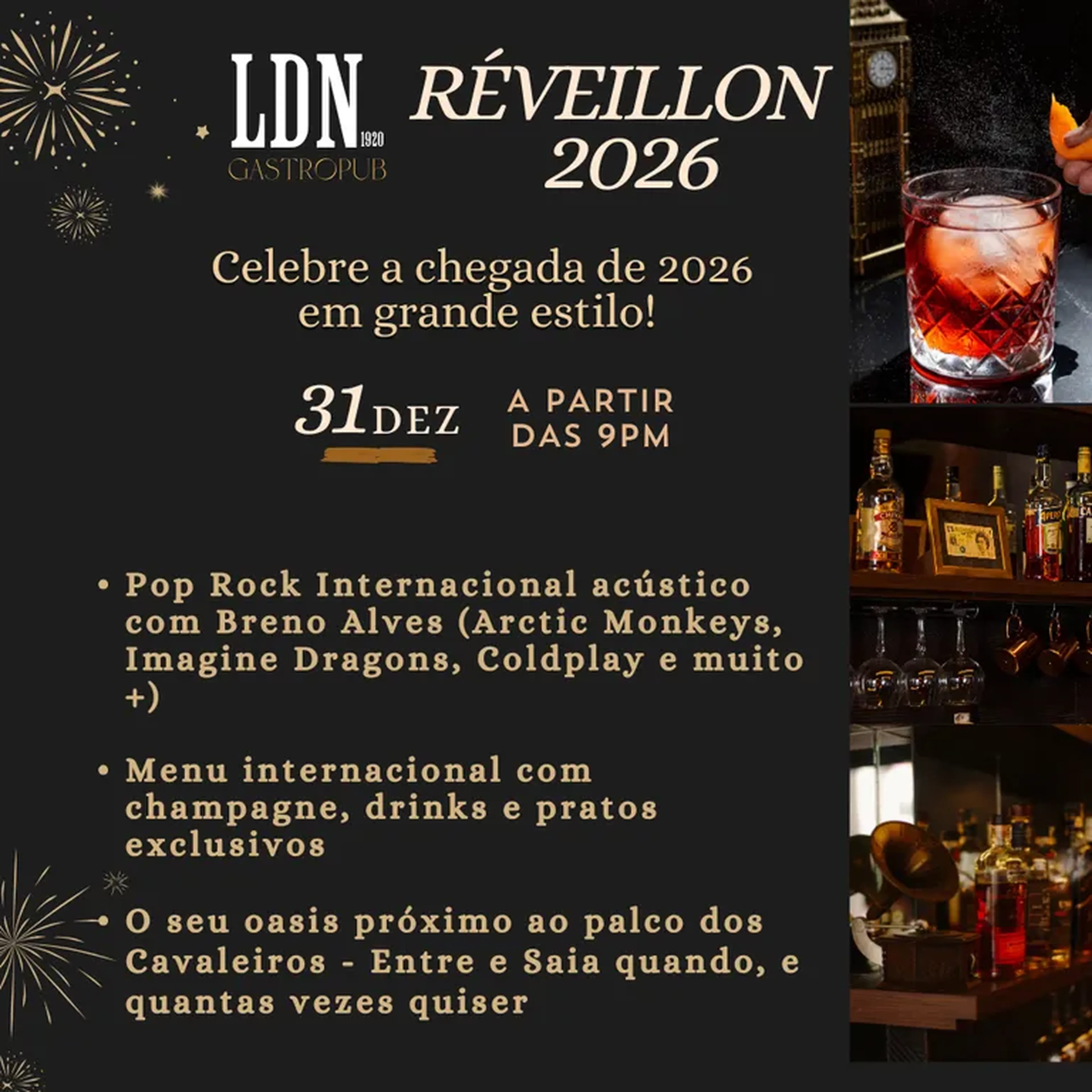 Réveillon LDN - Casal (250 consumação + 50 couvert) imagem