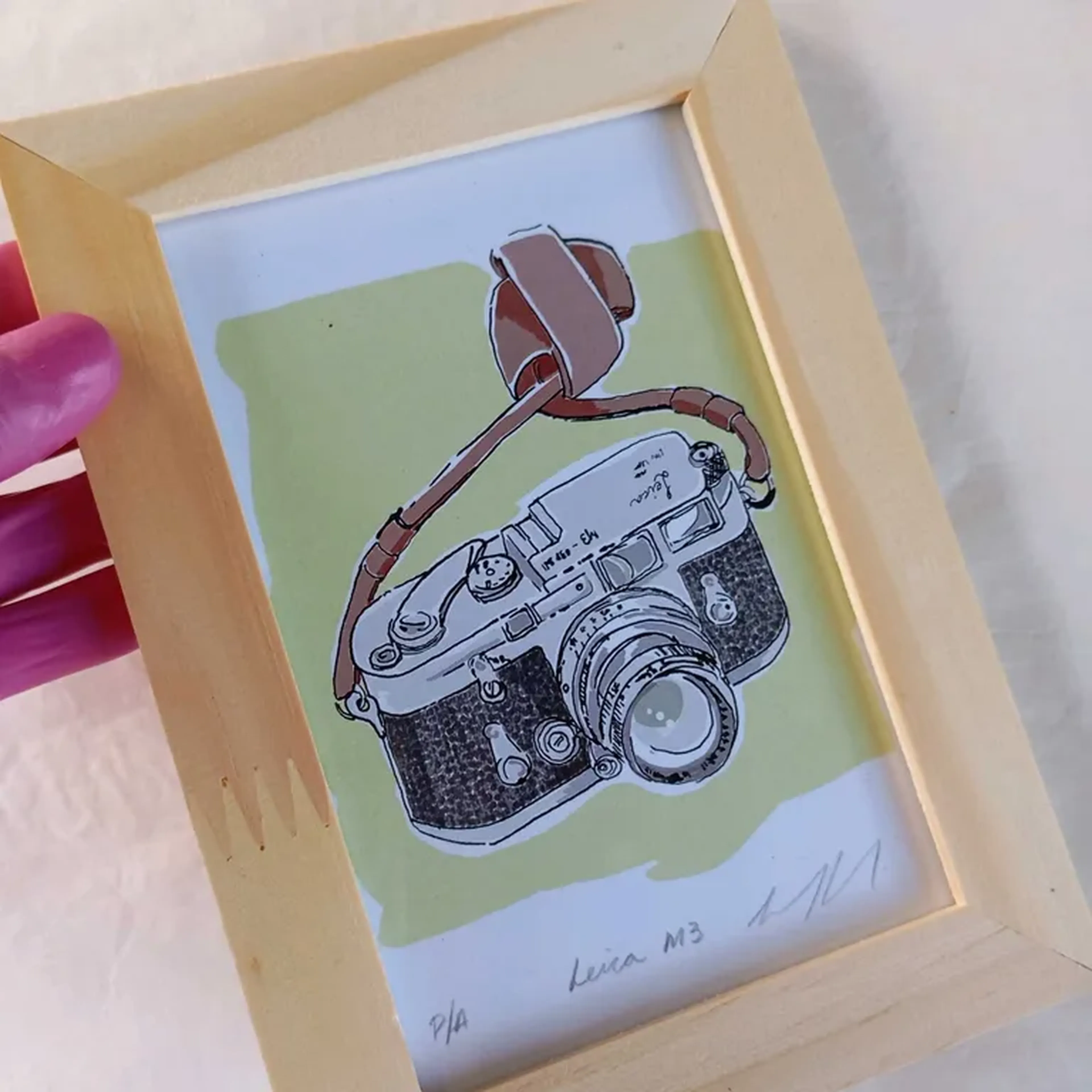 We Love Cameras - Leica M3 - 10x15 cm moldura plana imagem