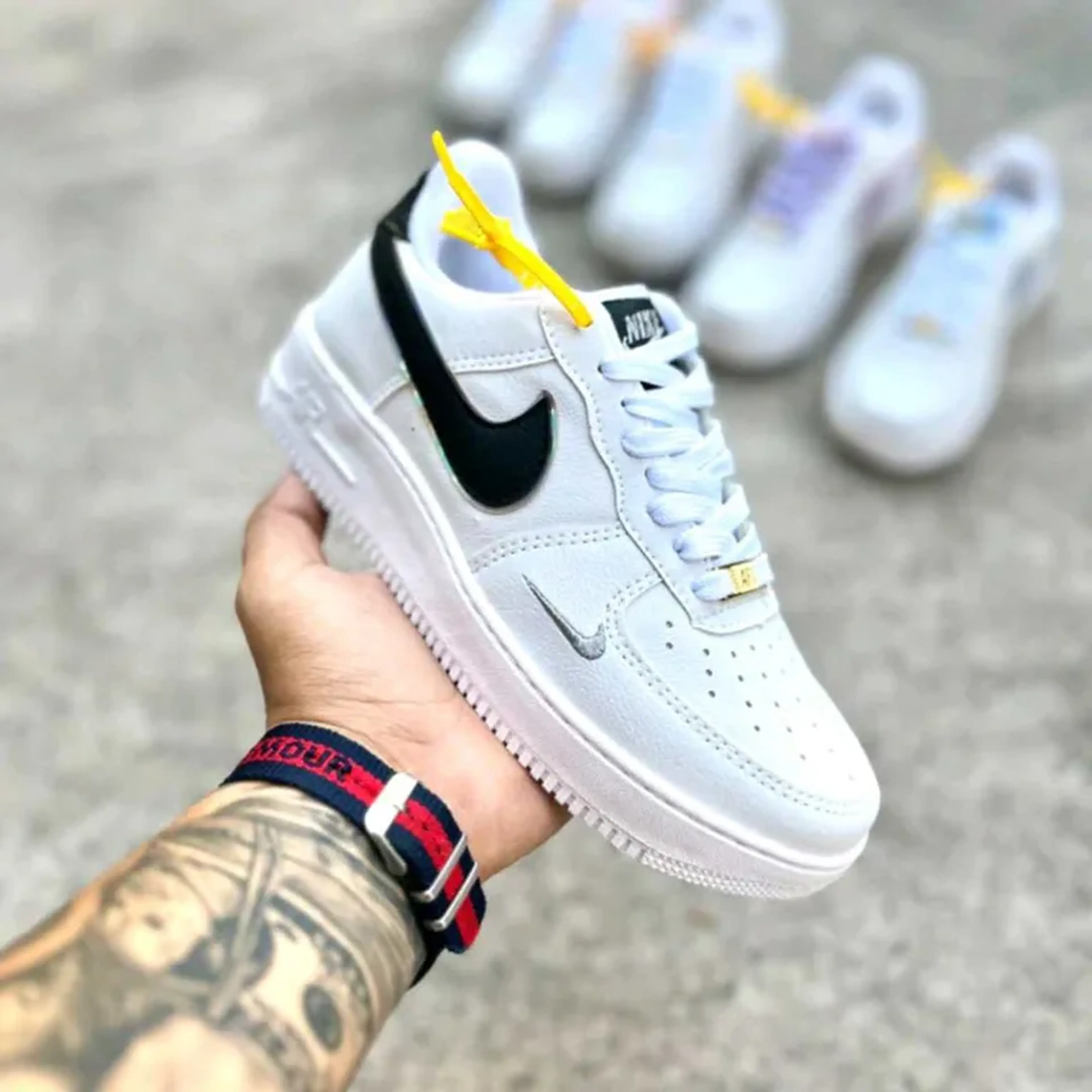 Air Force 1 Branco com Preto imagem