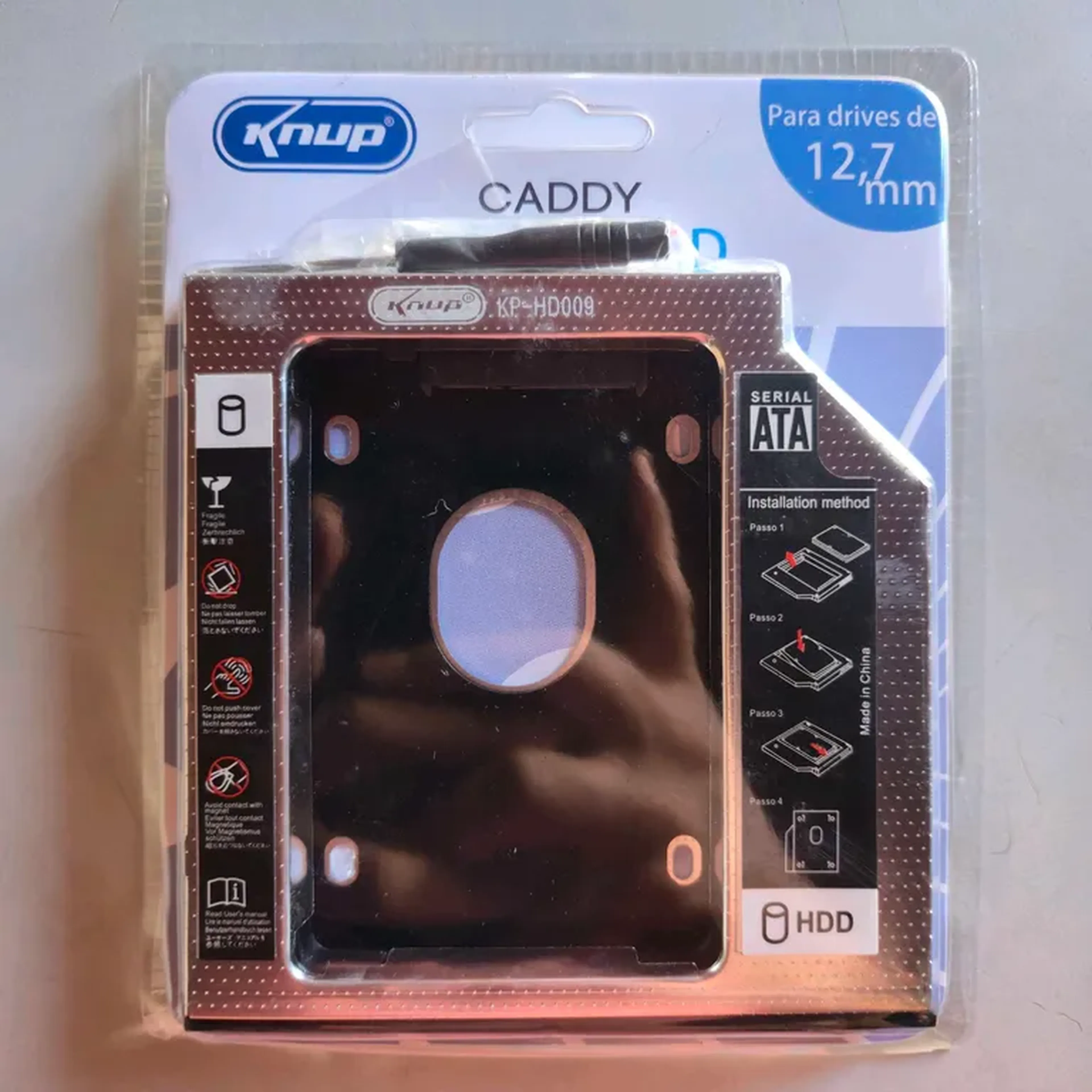 Caddy 12.7mm, Adaptador SSD HD 2.5 Para Notebook imagem