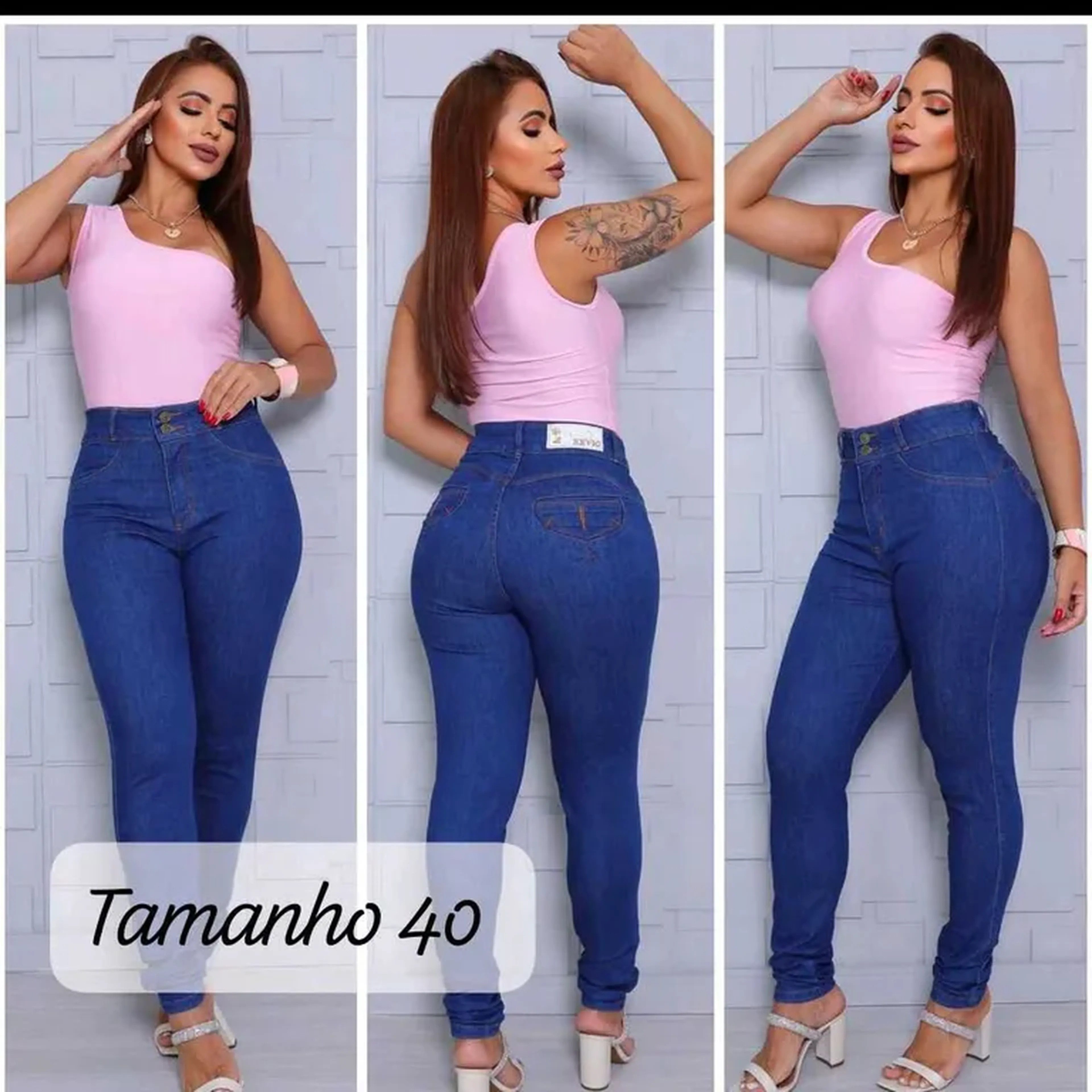 Calça jeans feminina imagem