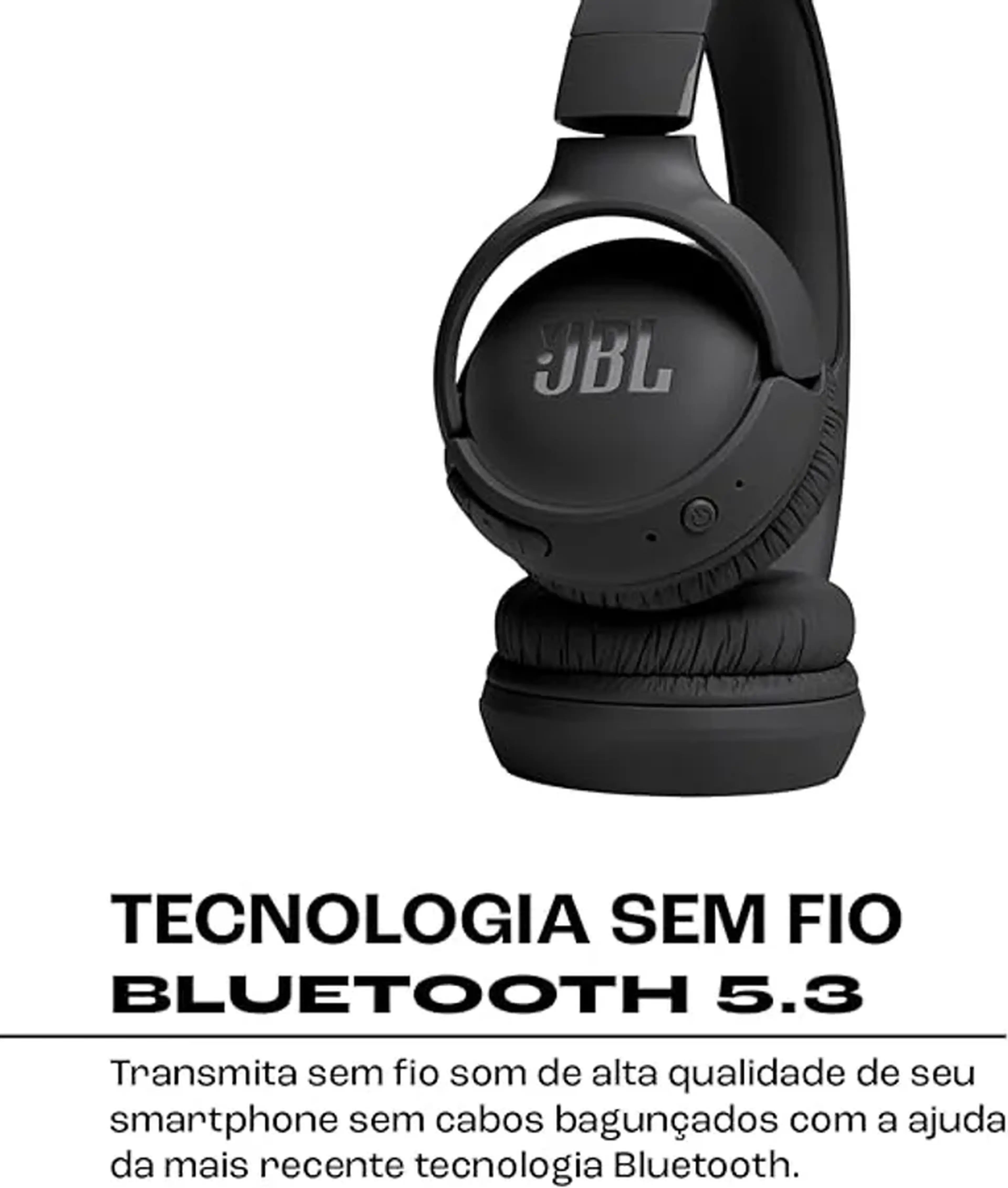JBL, Fone de Ouvido On ear, Tune 520BT - Preto imagem