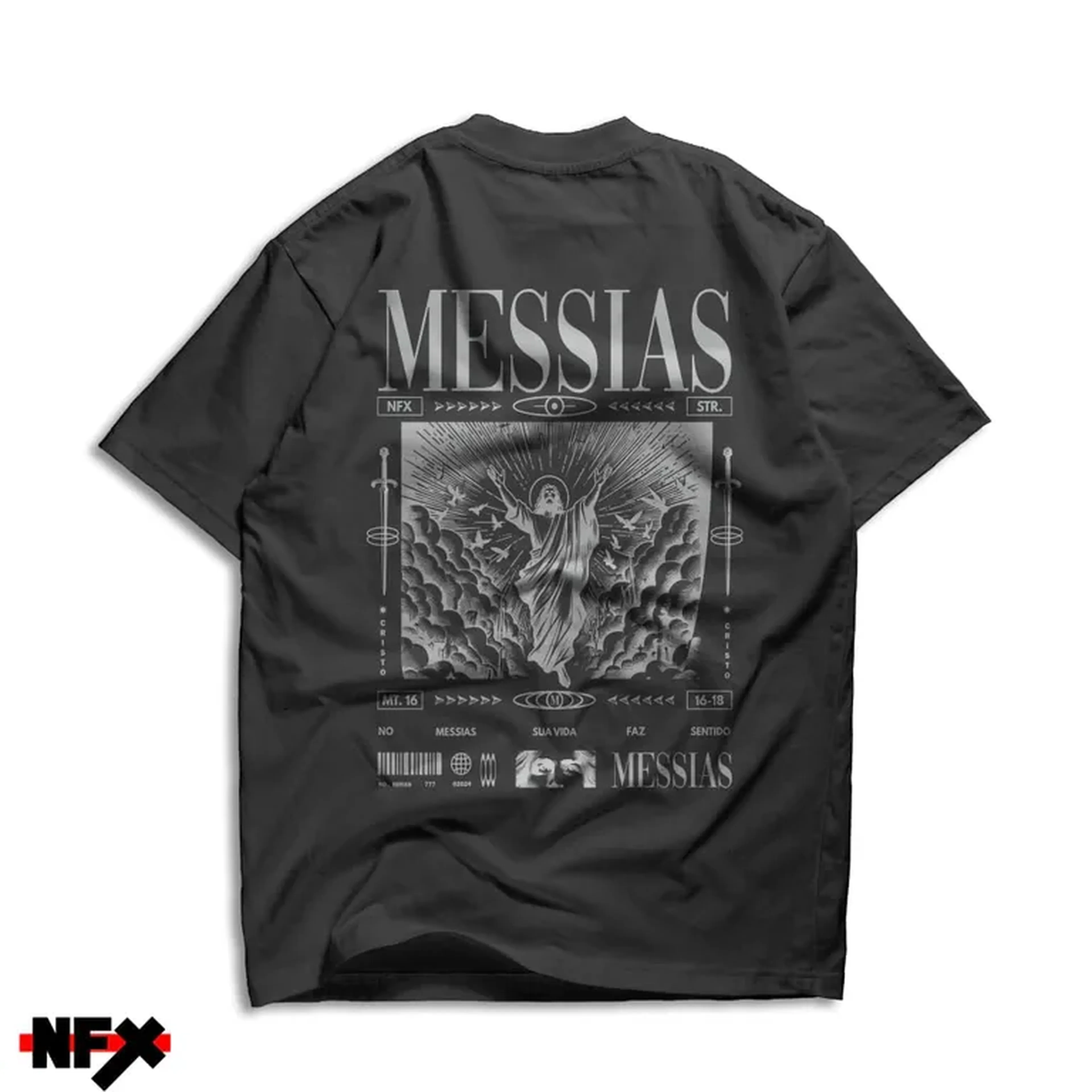 Camiseta Oversized: O Messias TAM M,G,GG imagem