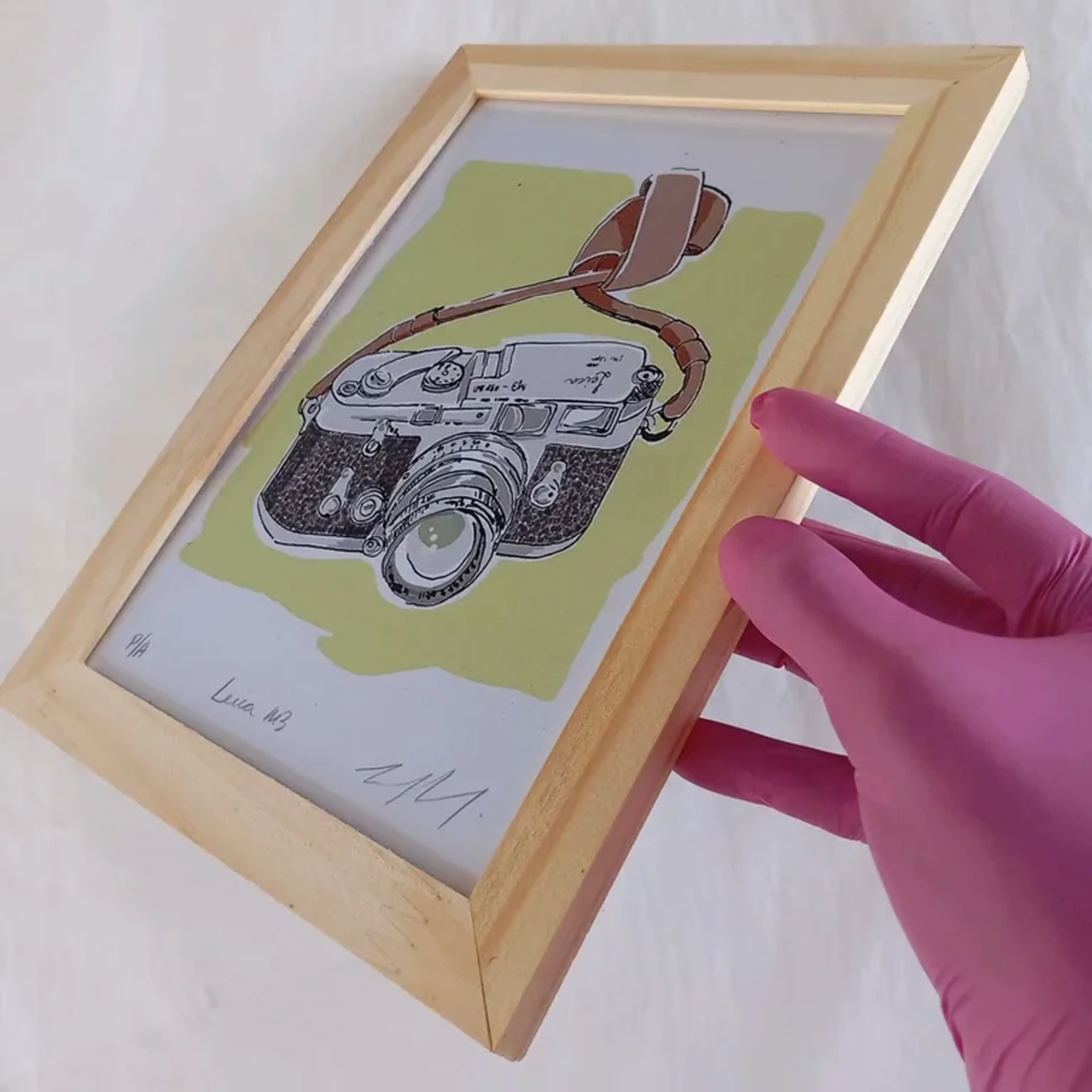 We Love Cameras - Leica M3 - 15x21 cm moldura plana imagem