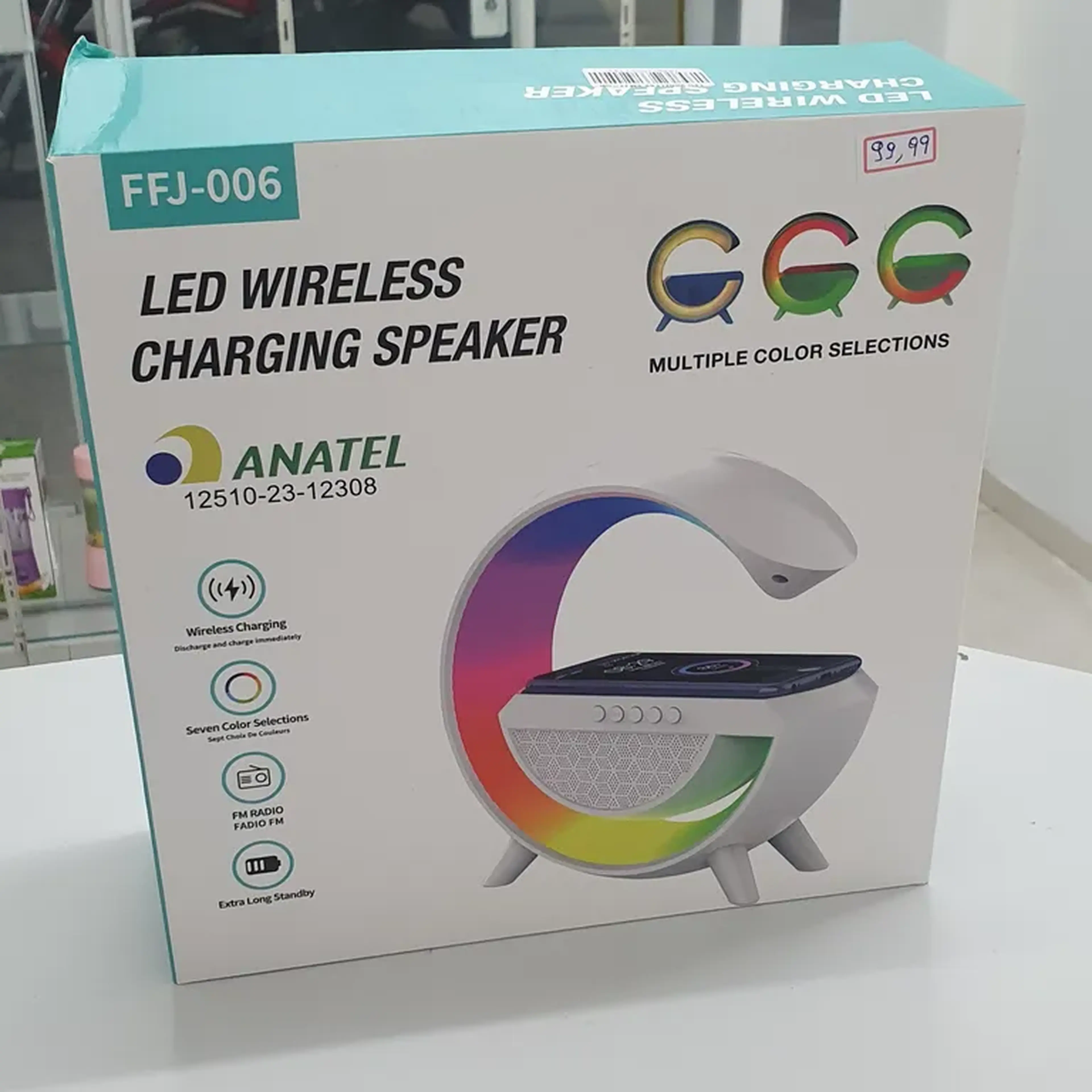 Caixa de Som LED Sem Fio com Carregamento imagem