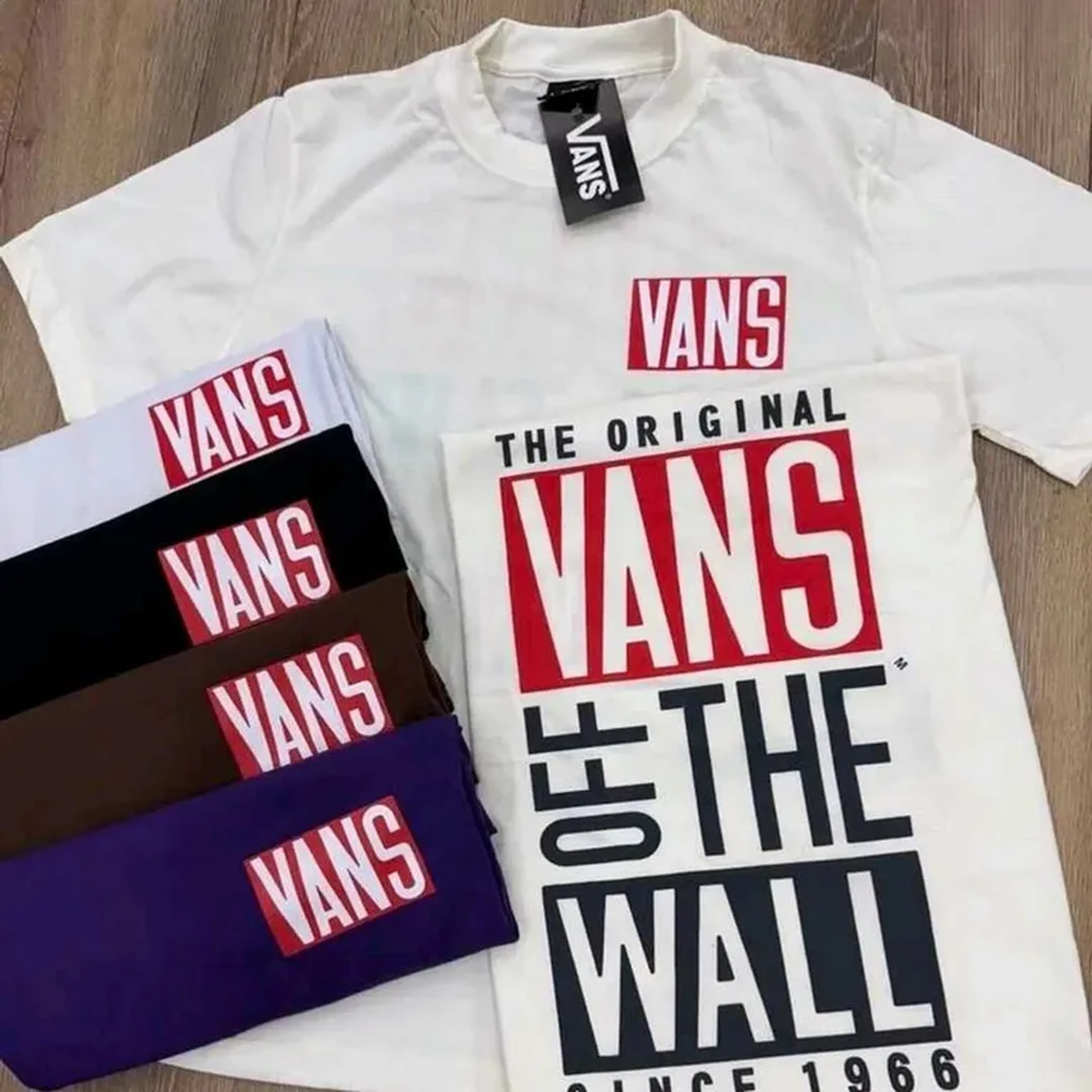 Camiseta Streetwear Vans - Marrom G imagem