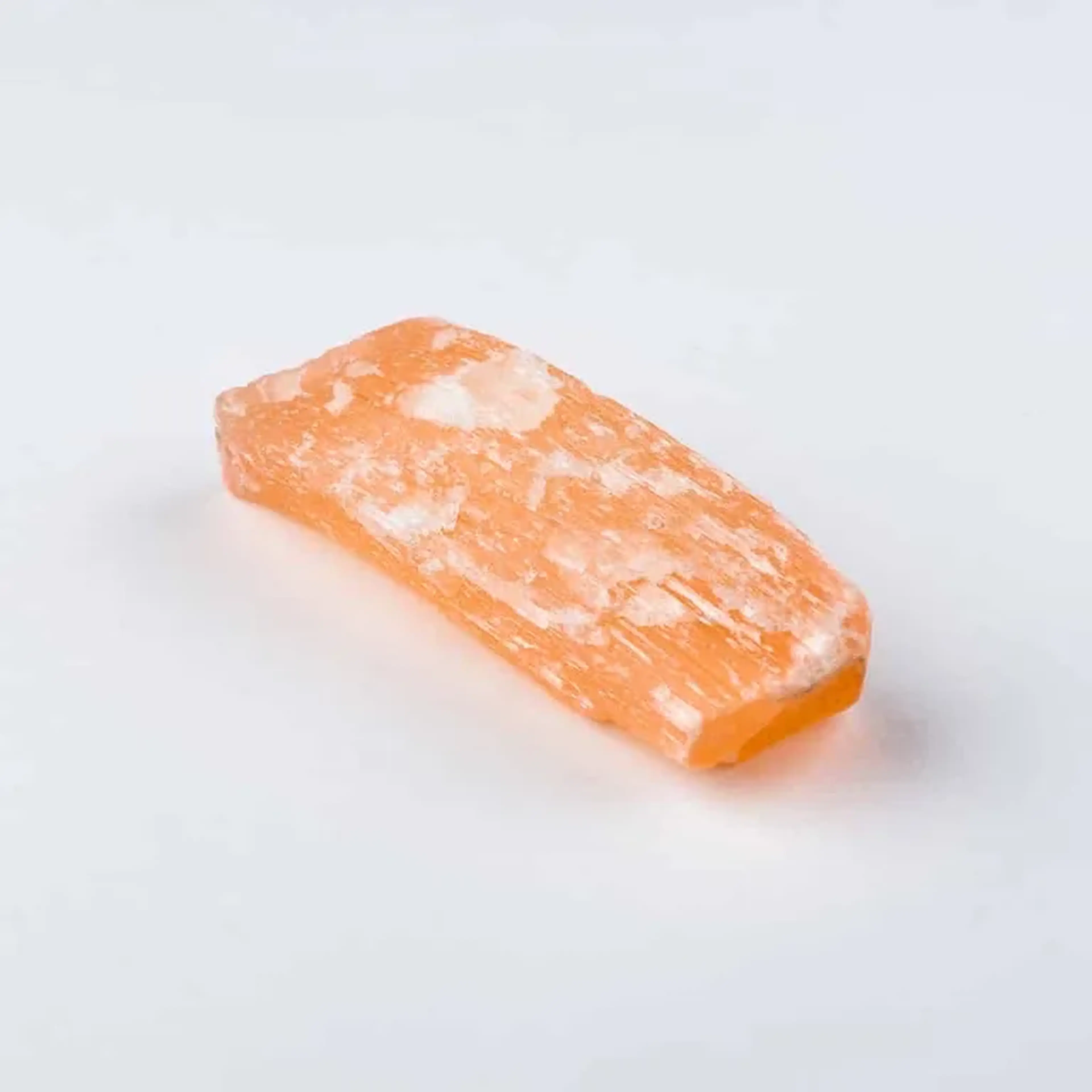 Cristal Selenita laranja - bruto imagem