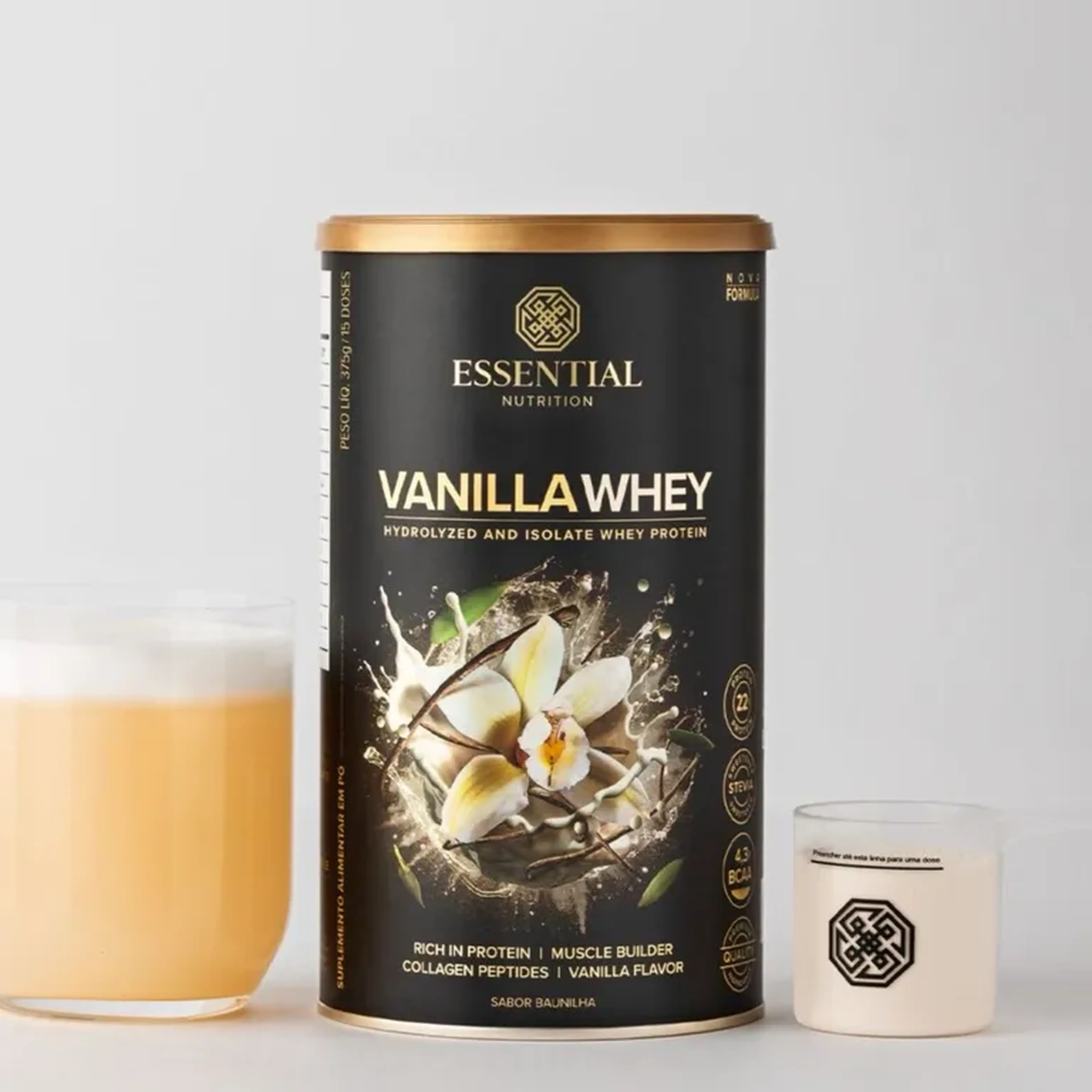 Vanilla Whey Essential Nutrition - 375g imagem