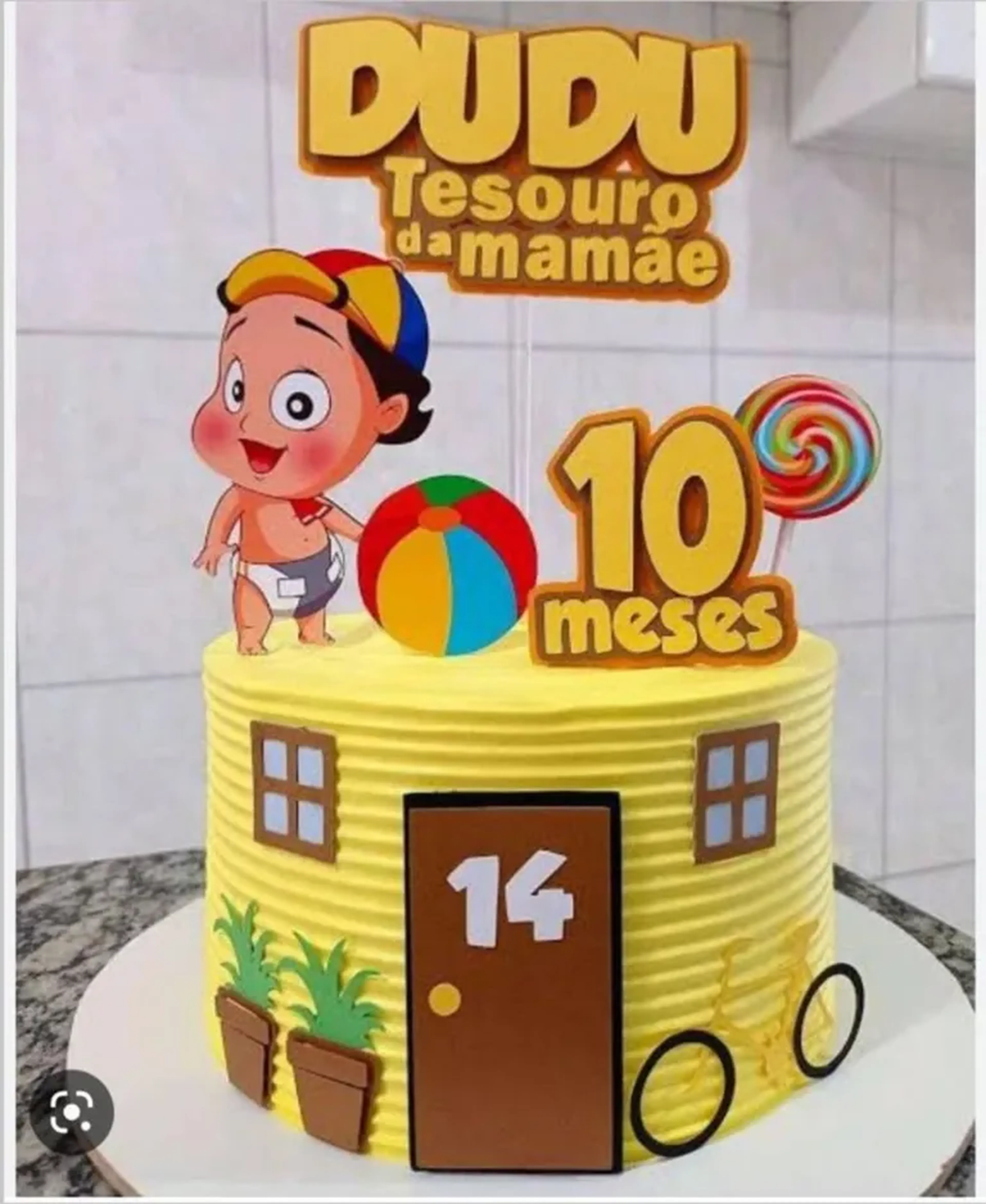 Arquivo de Corte Topo de Bolo Kiko imagem