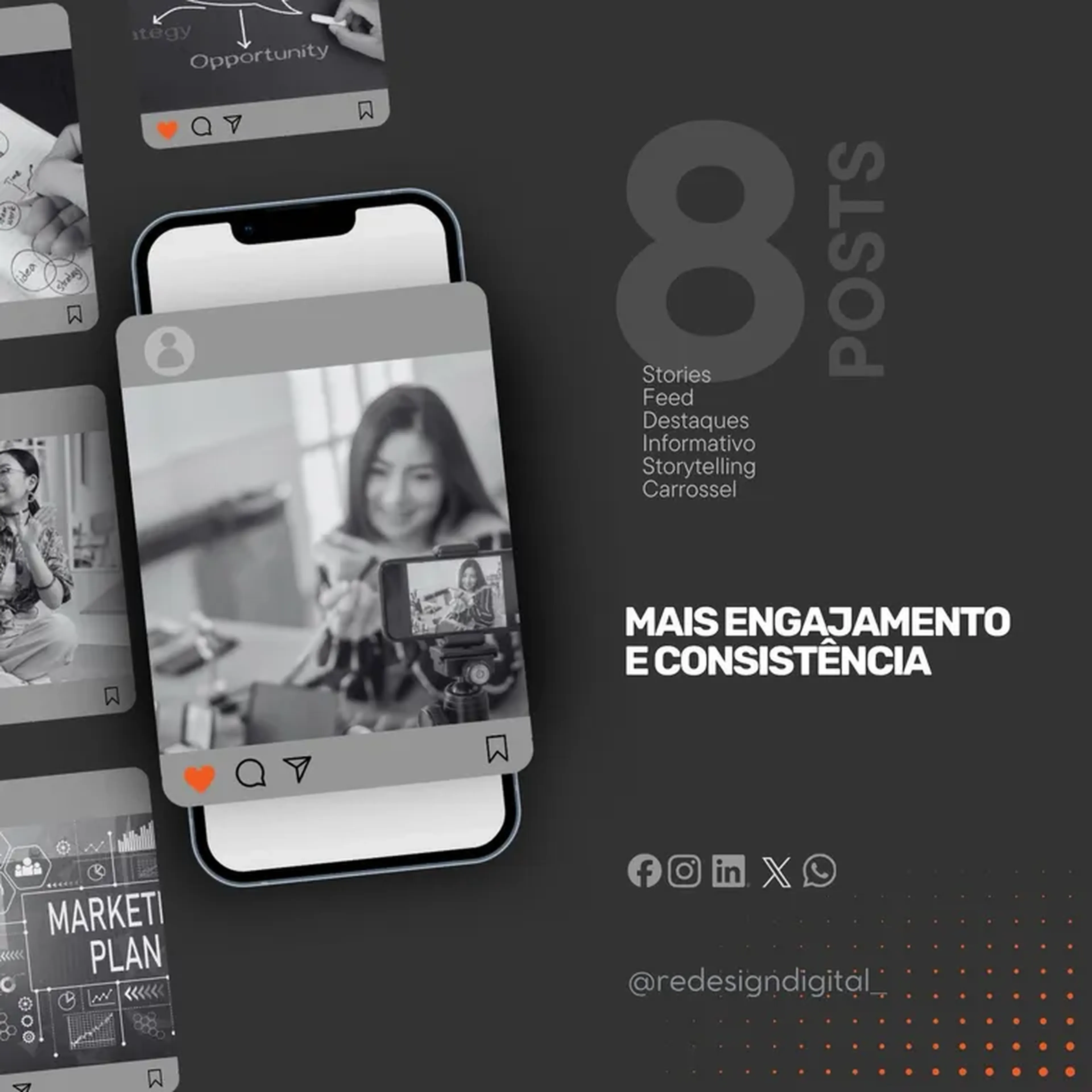 8 Posts profissionais imagem