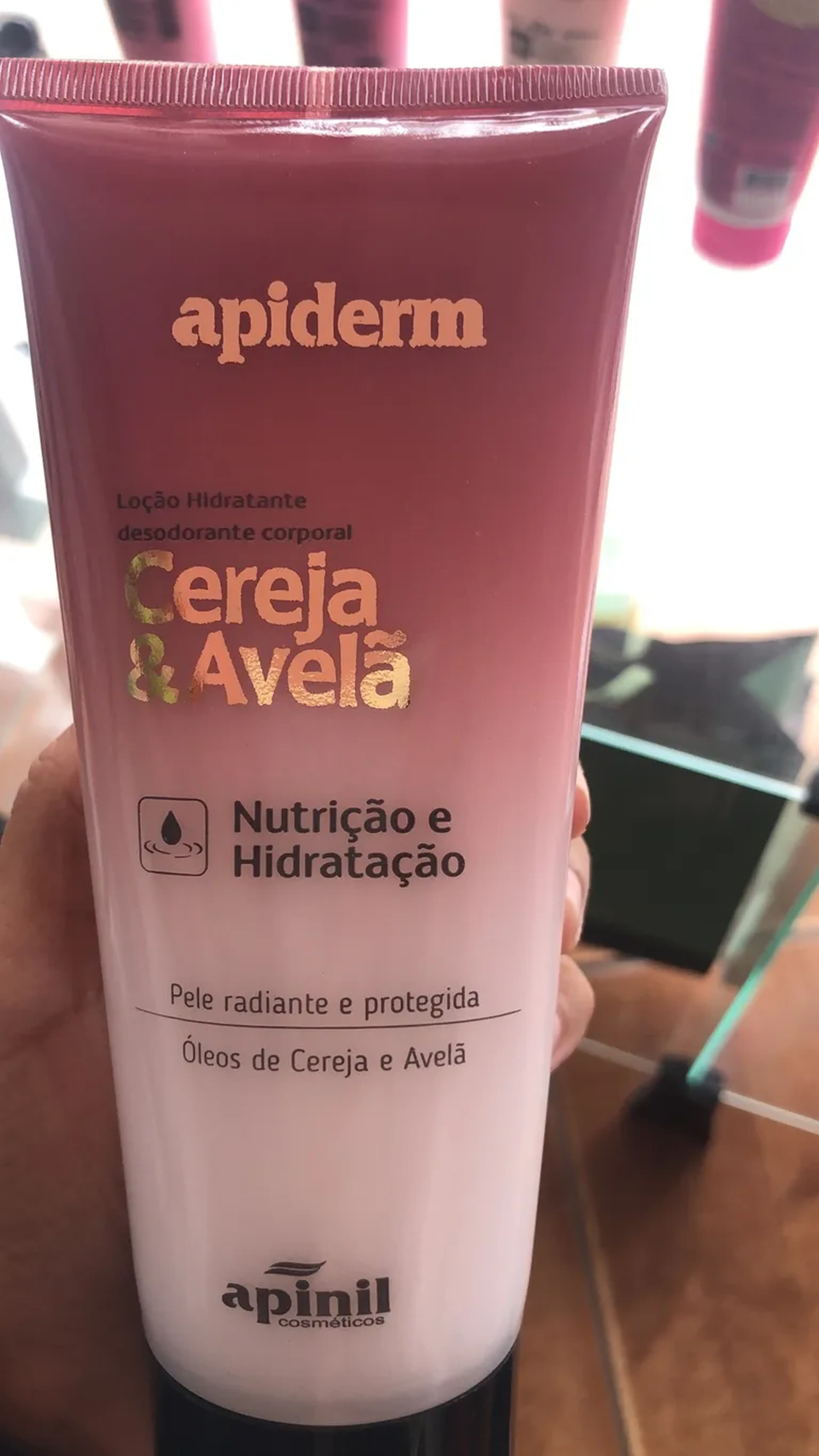Hidratante cereja e avela imagem