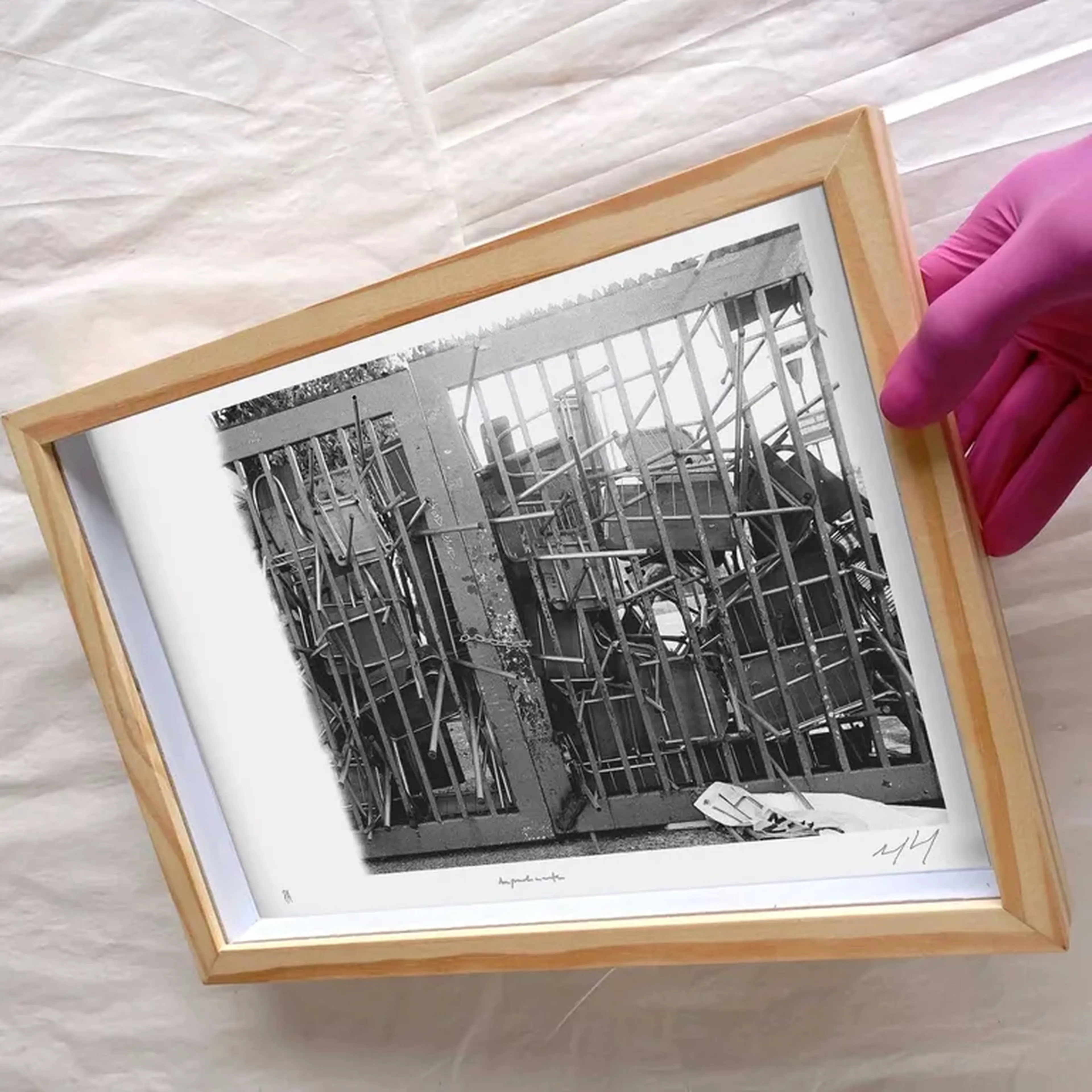 Palávoras - Silêncio - 21x30 cm moldura alta imagem