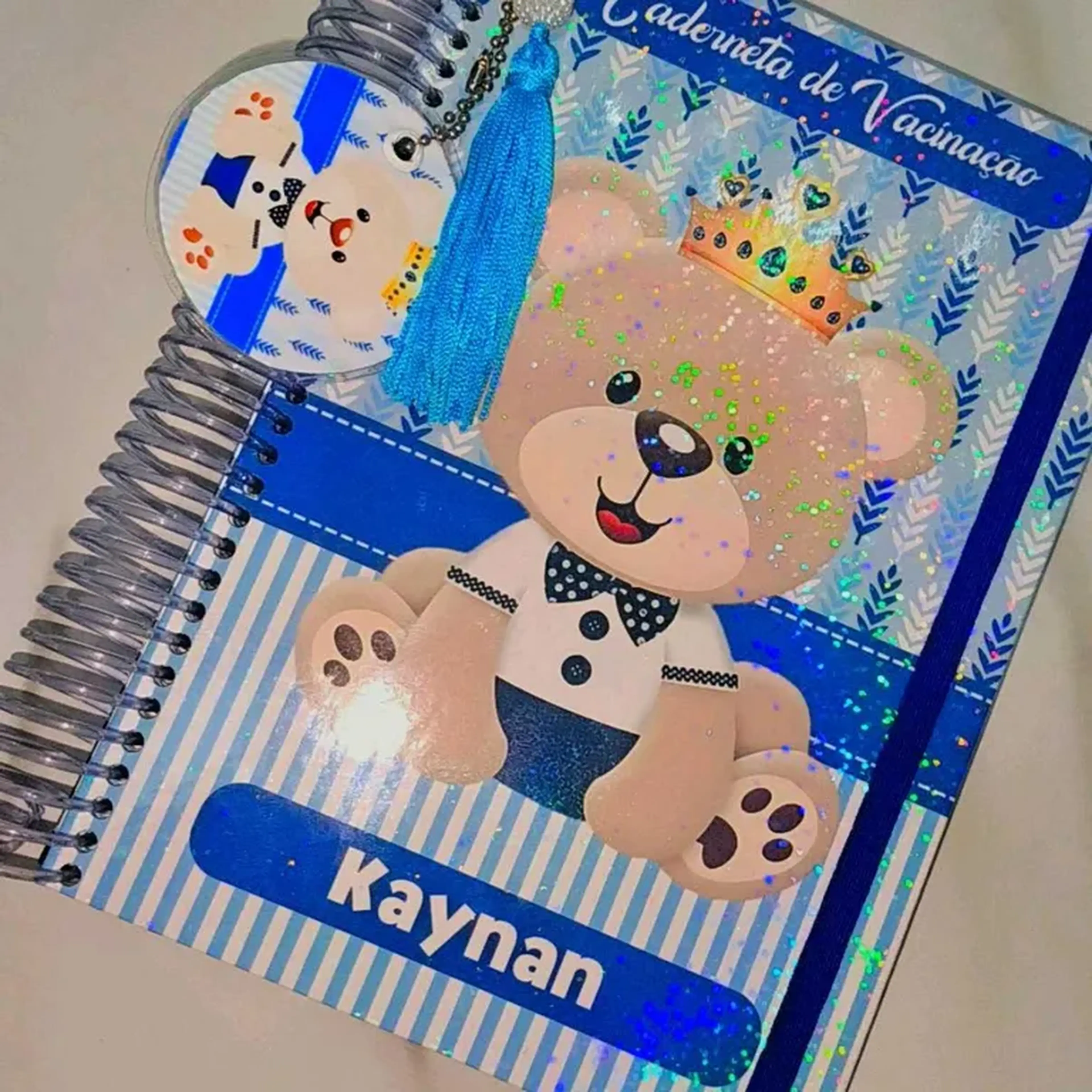 👑Caderneta Vac M Príncipe Urso 🐻 imagem
