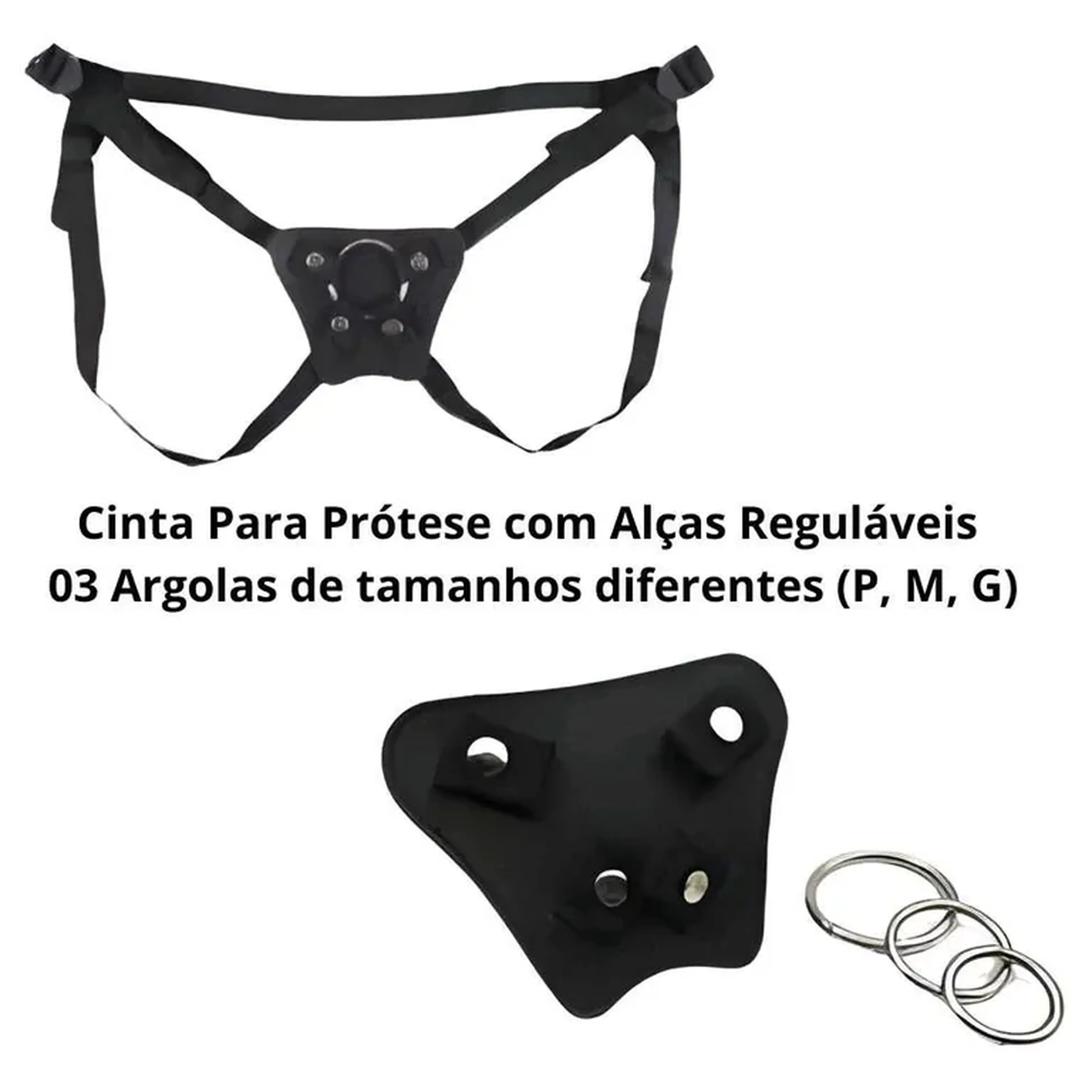 Cinta para Prótese com 3 Argolas de tamanhos diferentes imagem