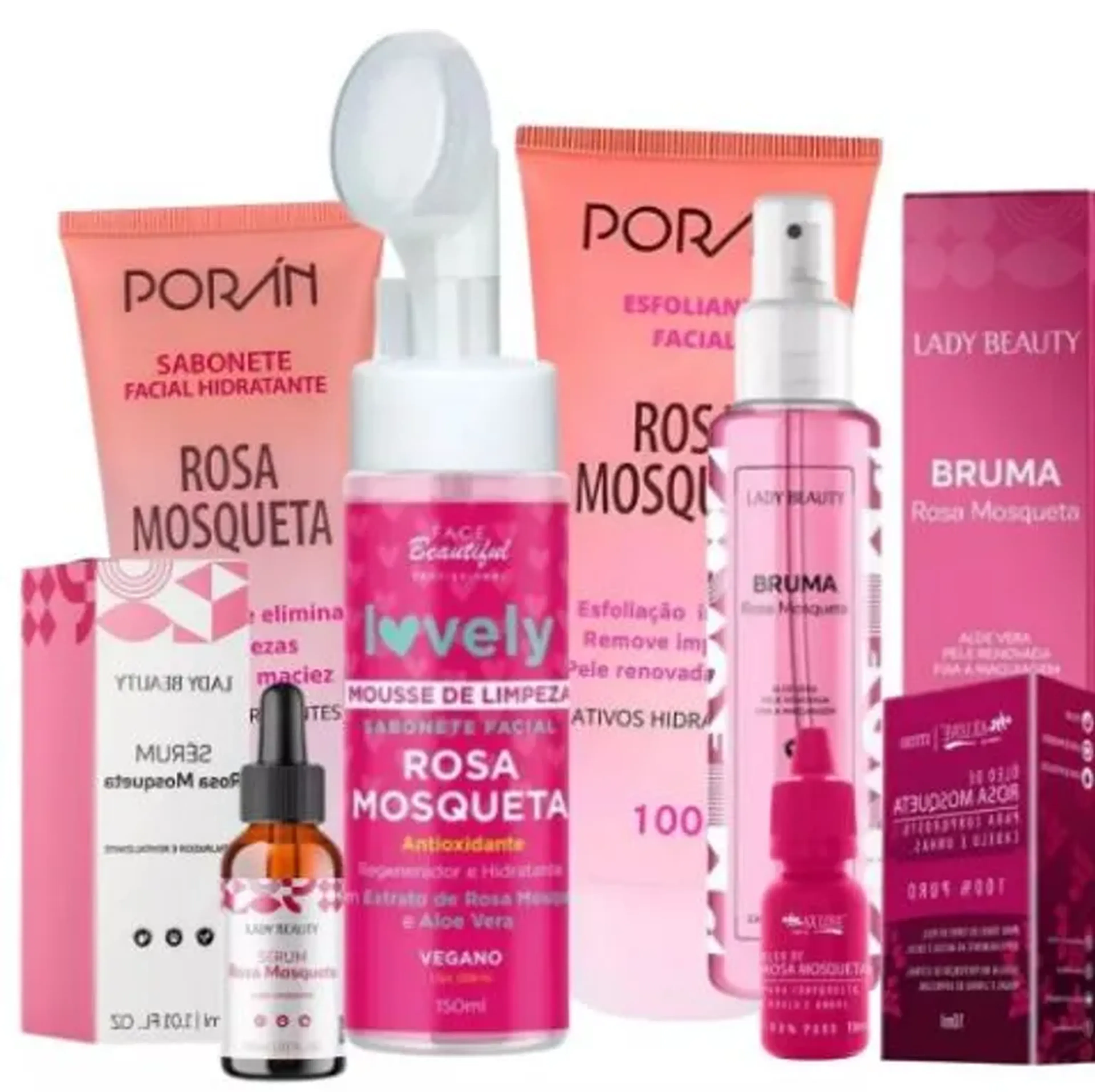 Kit Skin Care Limpeza De Pele Rosa Mosqueta 6 Itens imagem