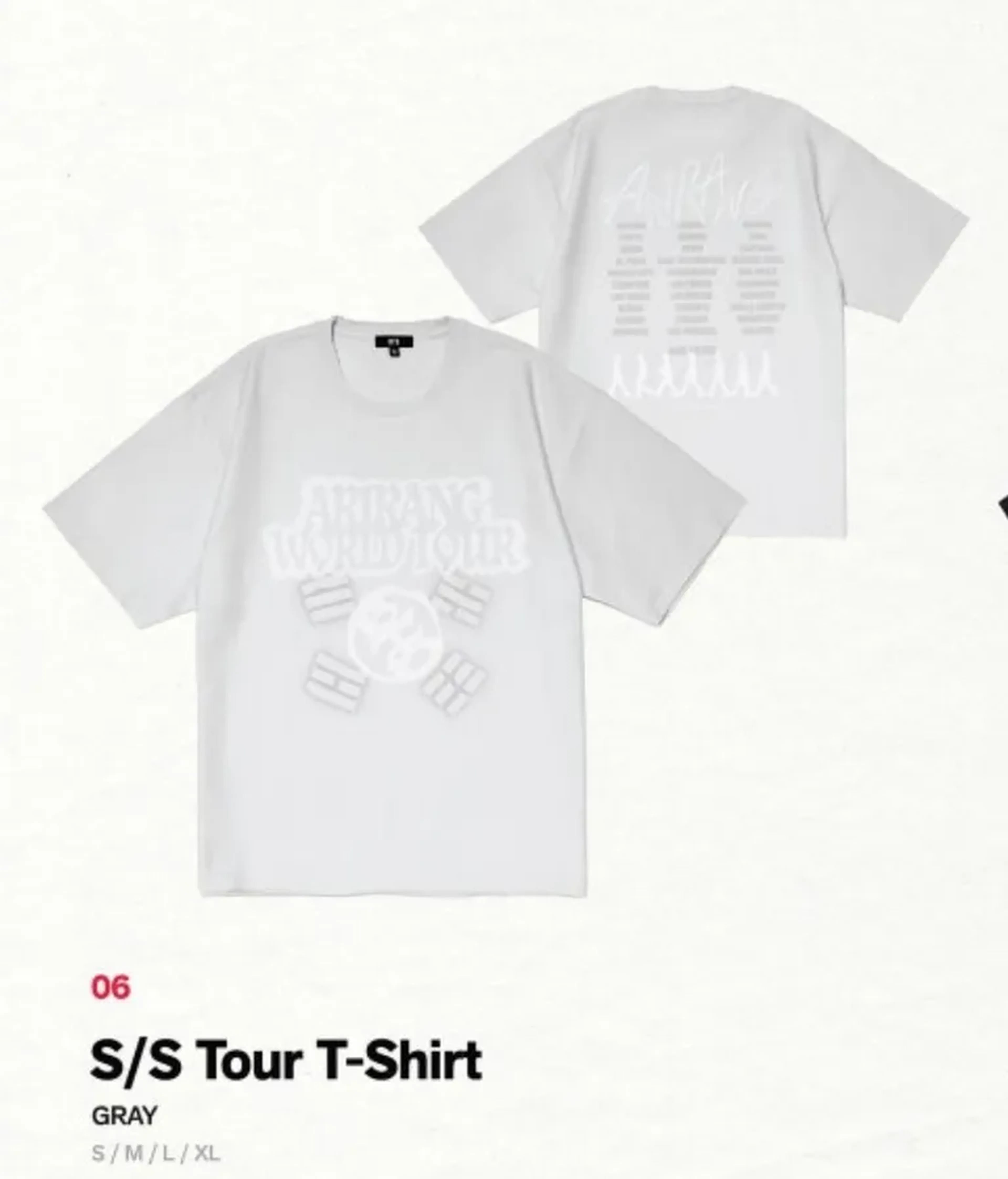 Tour T-Shirt (Gray) imagem