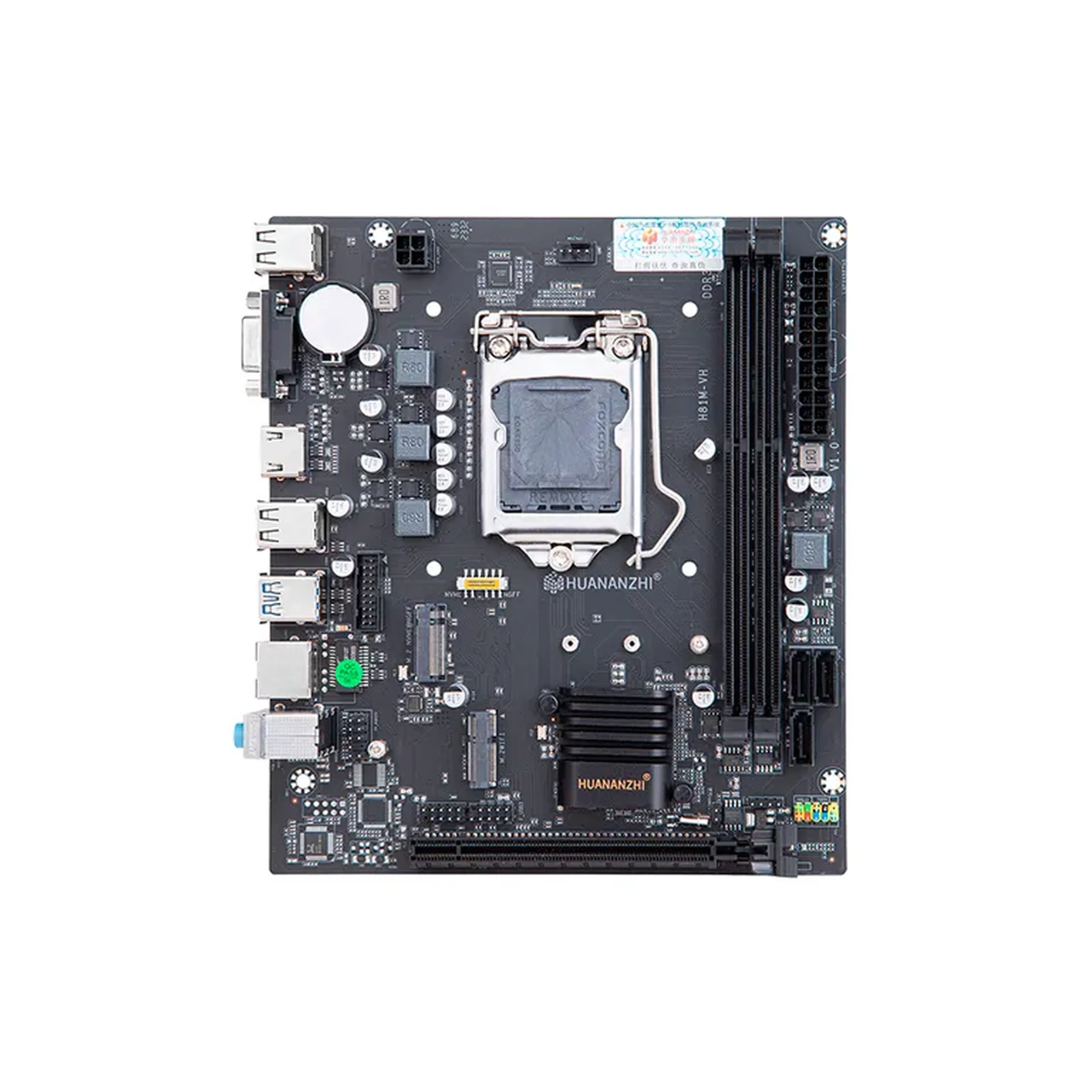 Placa Mãe Huananzhi, Express Chipset Intel H81M imagem