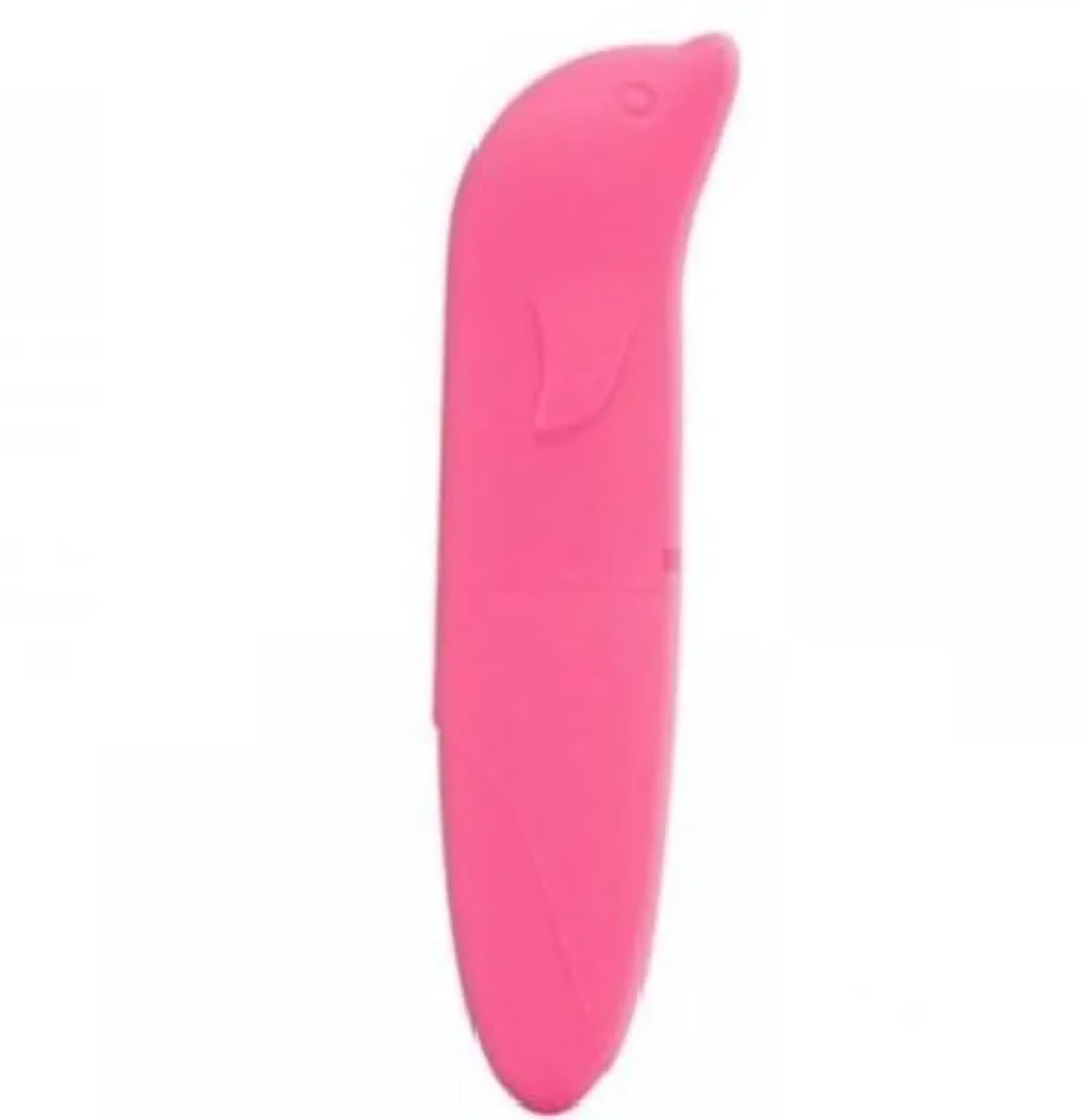 Vibrador golfinho aveludado rosa imagem