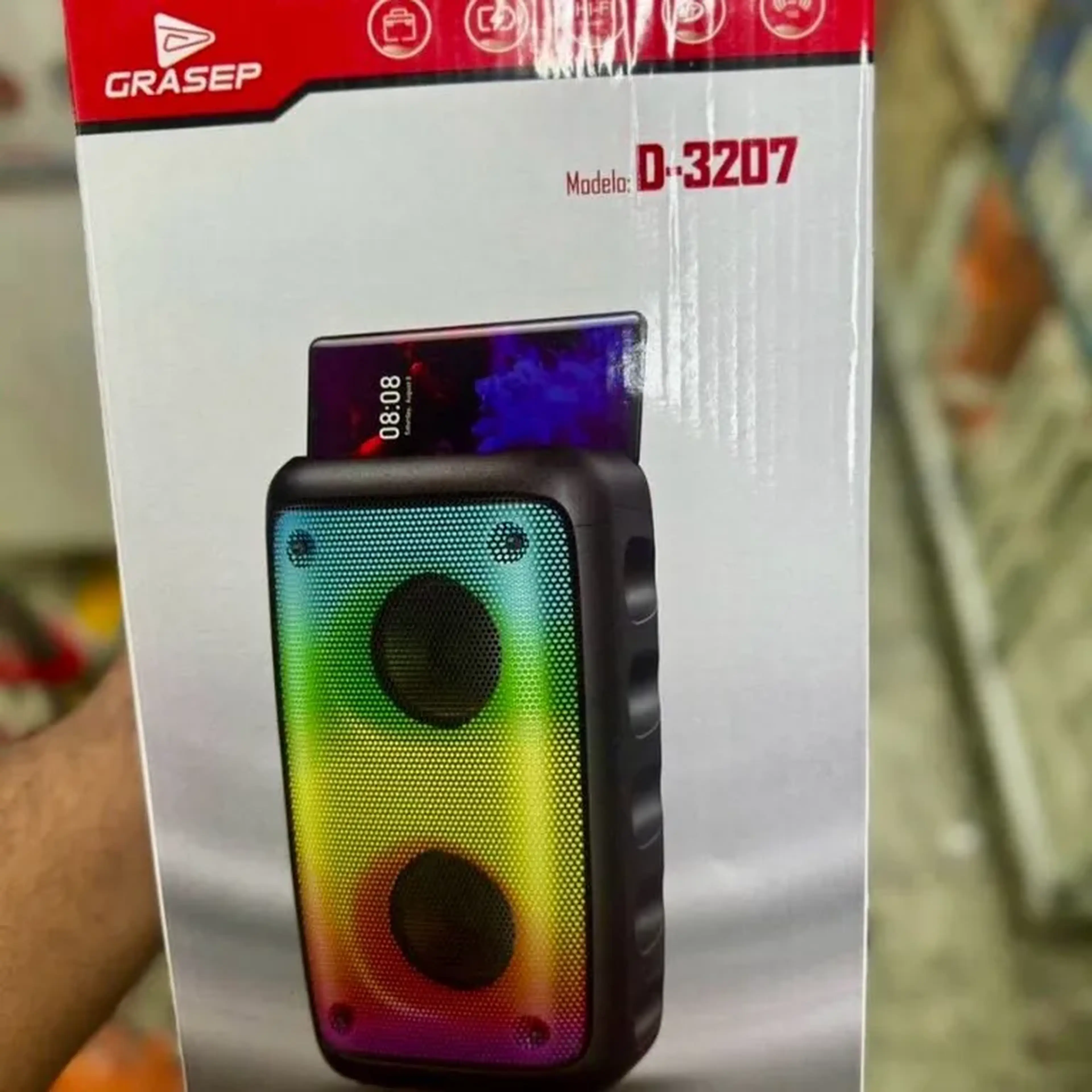 🔊Caixa de som Grasep D-3207 imagem
