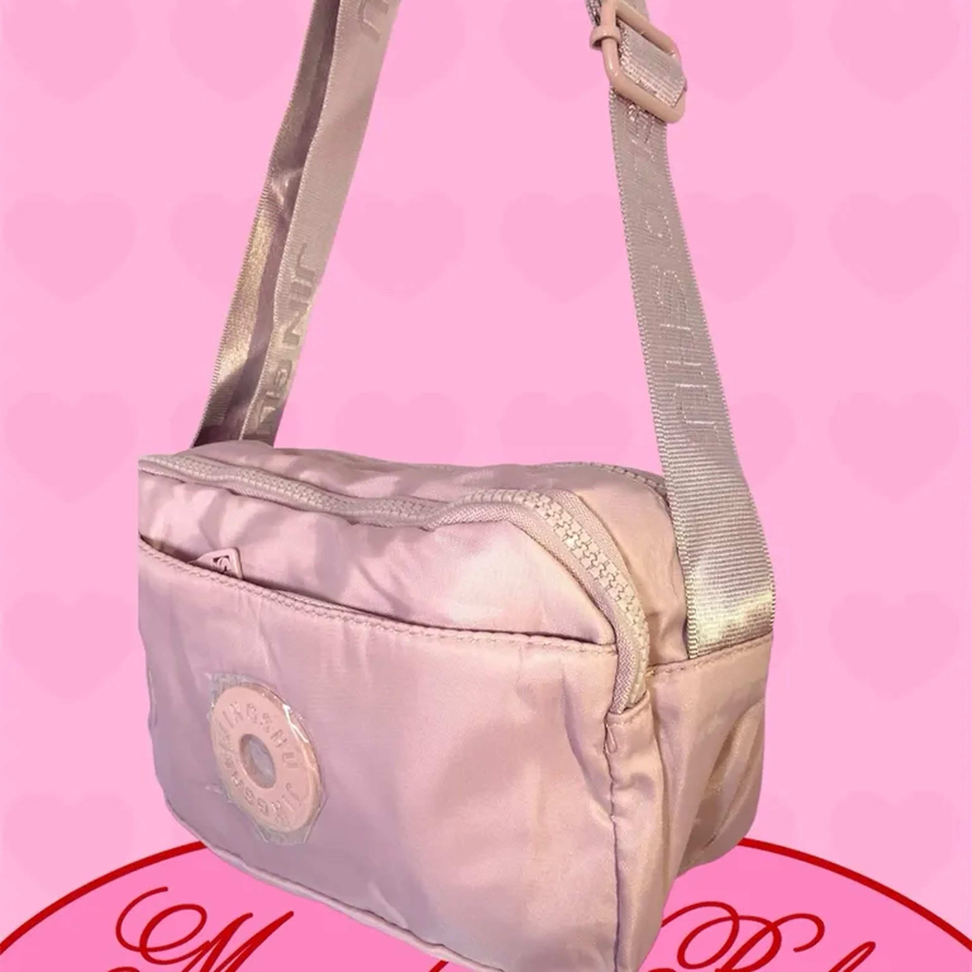 bolsa lateral cor-de-rosa, estilo kipplin imagem
