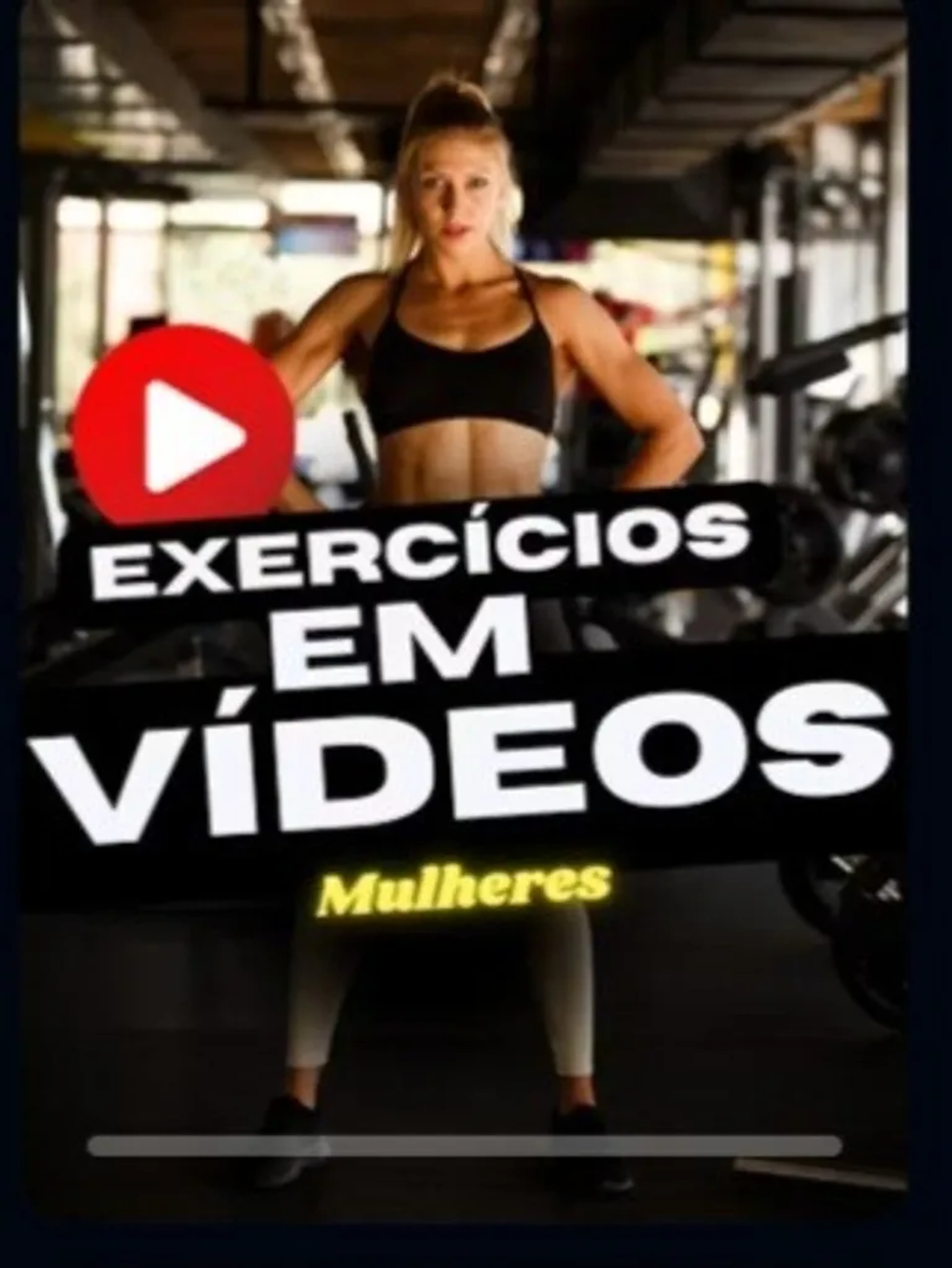 EXERCÍCIOS DE TREINOS EM VÍDEOS PARA MULHERES. imagem